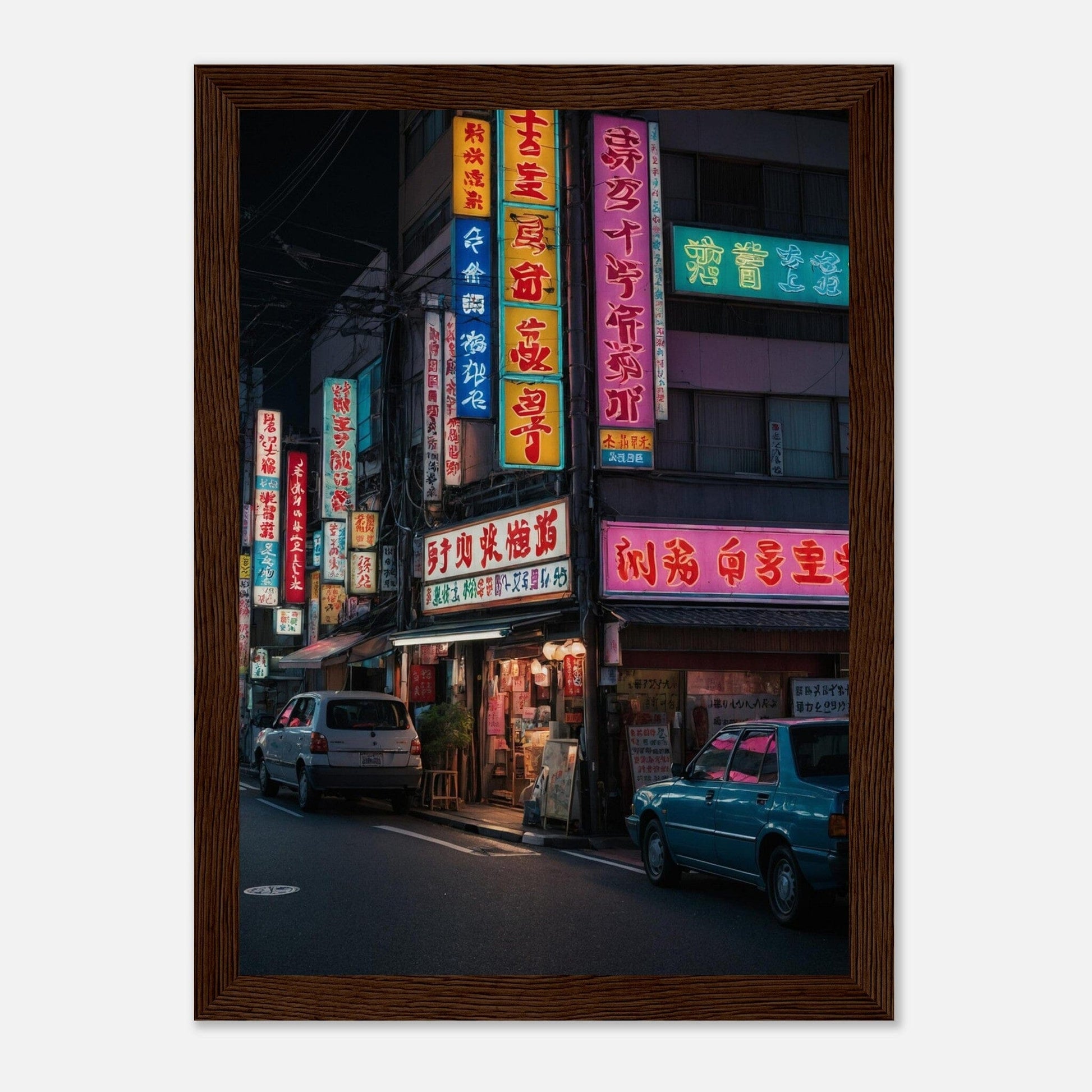 Premium Matte Paper Wooden Framed Poster - Exklusive Kunst in stilvollen Holzrahmen Print Material Modern Masterpieces A4 21x29.7 cm / 8x12″ Dark wood frame 