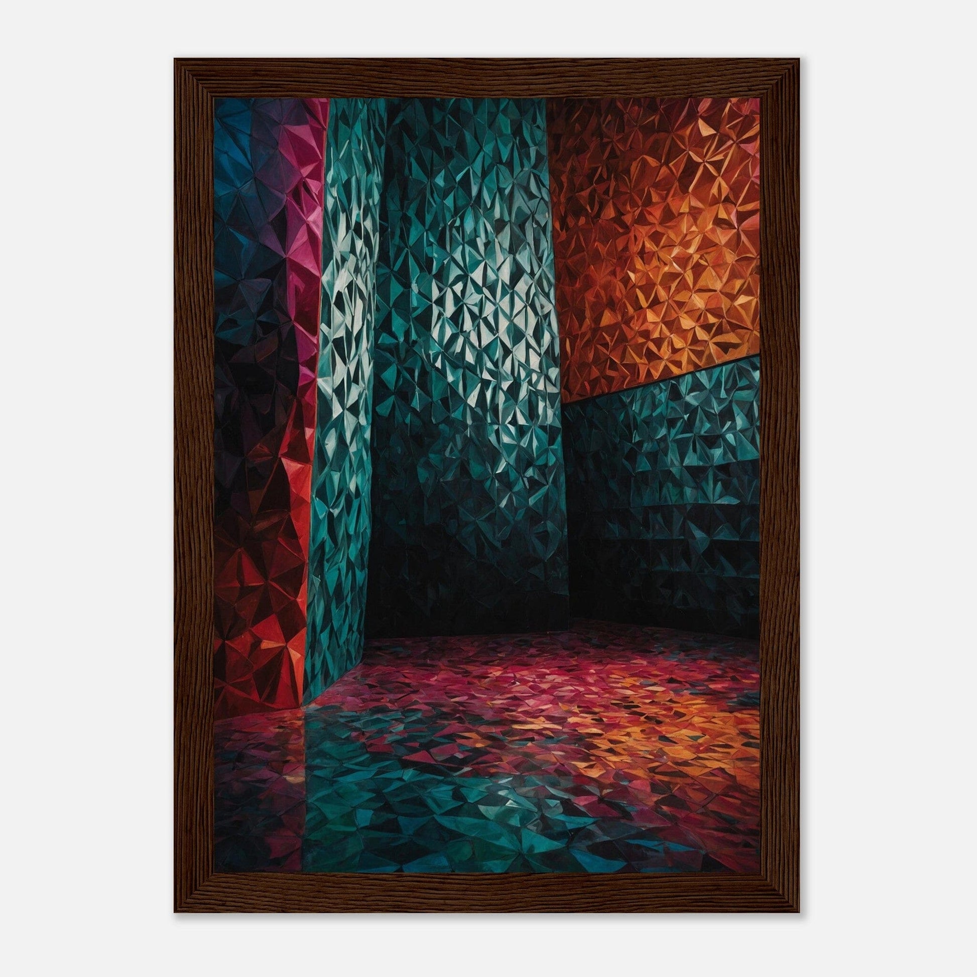 Premium Matte Paper Wooden Framed Poster - Exklusive Kunst in stilvollen Holzrahmen Print Material Modern Masterpieces A4 21x29.7 cm / 8x12″ Dark wood frame 
