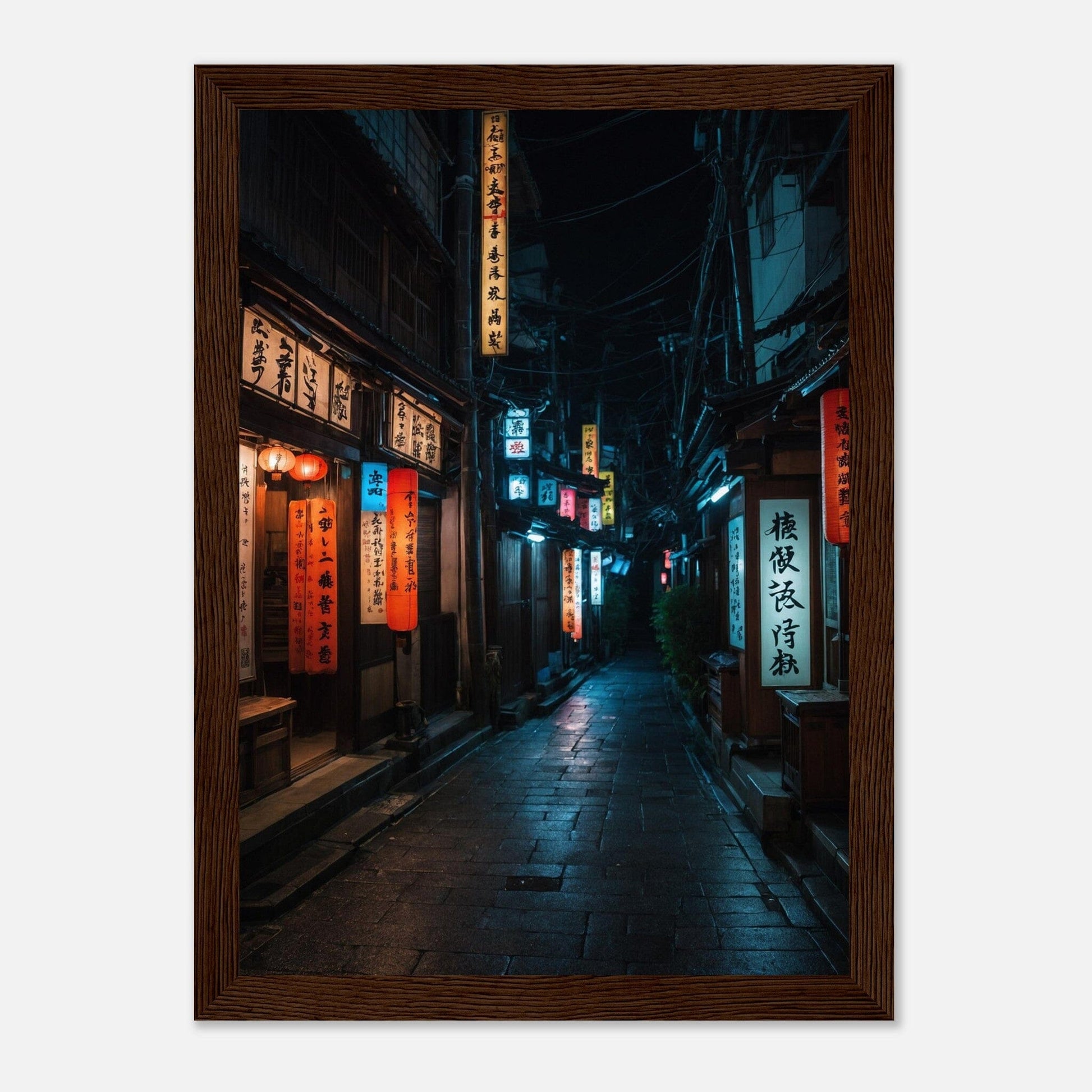 Premium Matte Paper Wooden Framed Poster - Exklusive Kunst in stilvollen Holzrahmen Print Material Modern Masterpieces A4 21x29.7 cm / 8x12″ Dark wood frame 