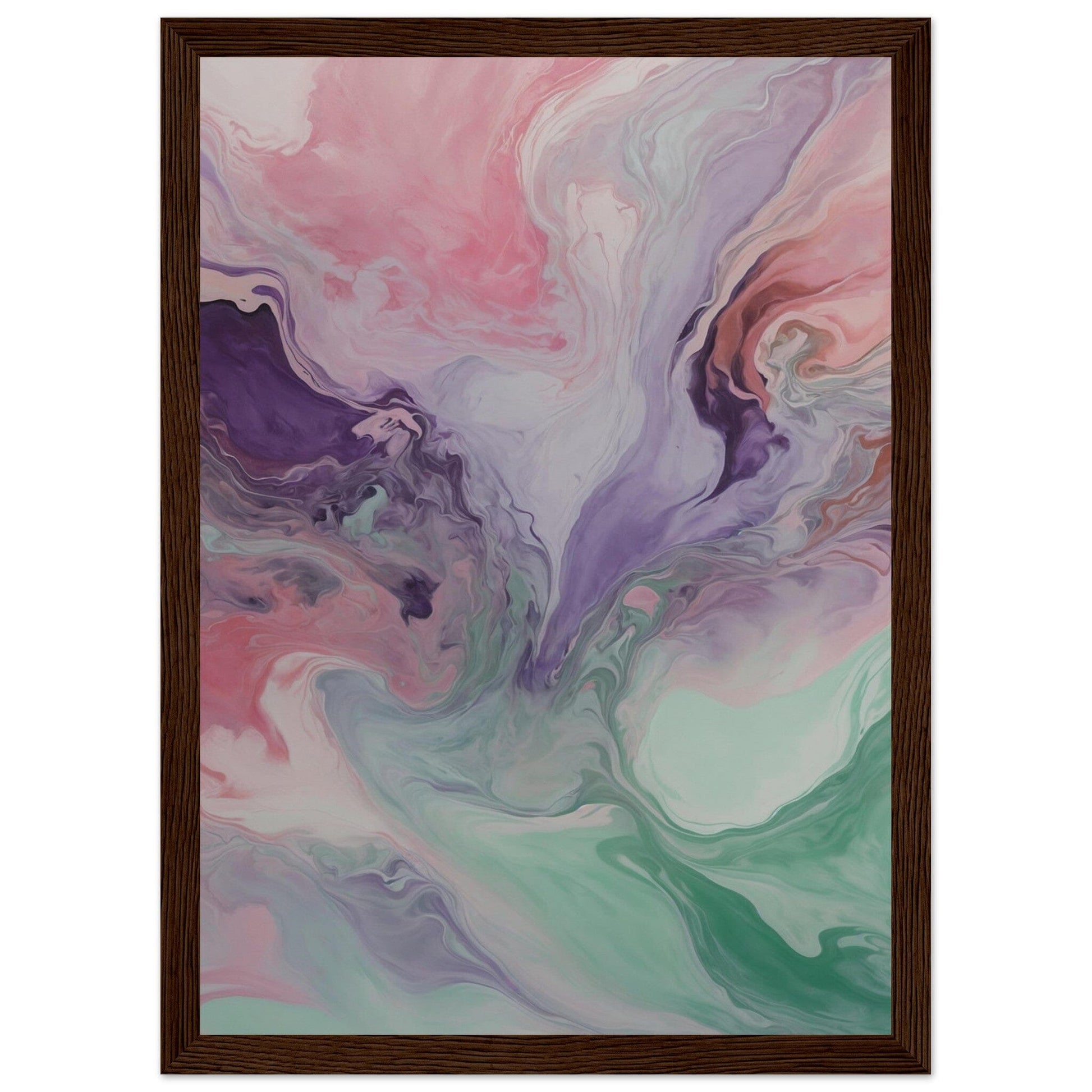Premium Matte Paper Wooden Framed Poster - Exklusive Kunst in stilvollen Holzrahmen Print Material Modern Masterpieces A4 21x29.7 cm / 8x12″ Dark wood frame 