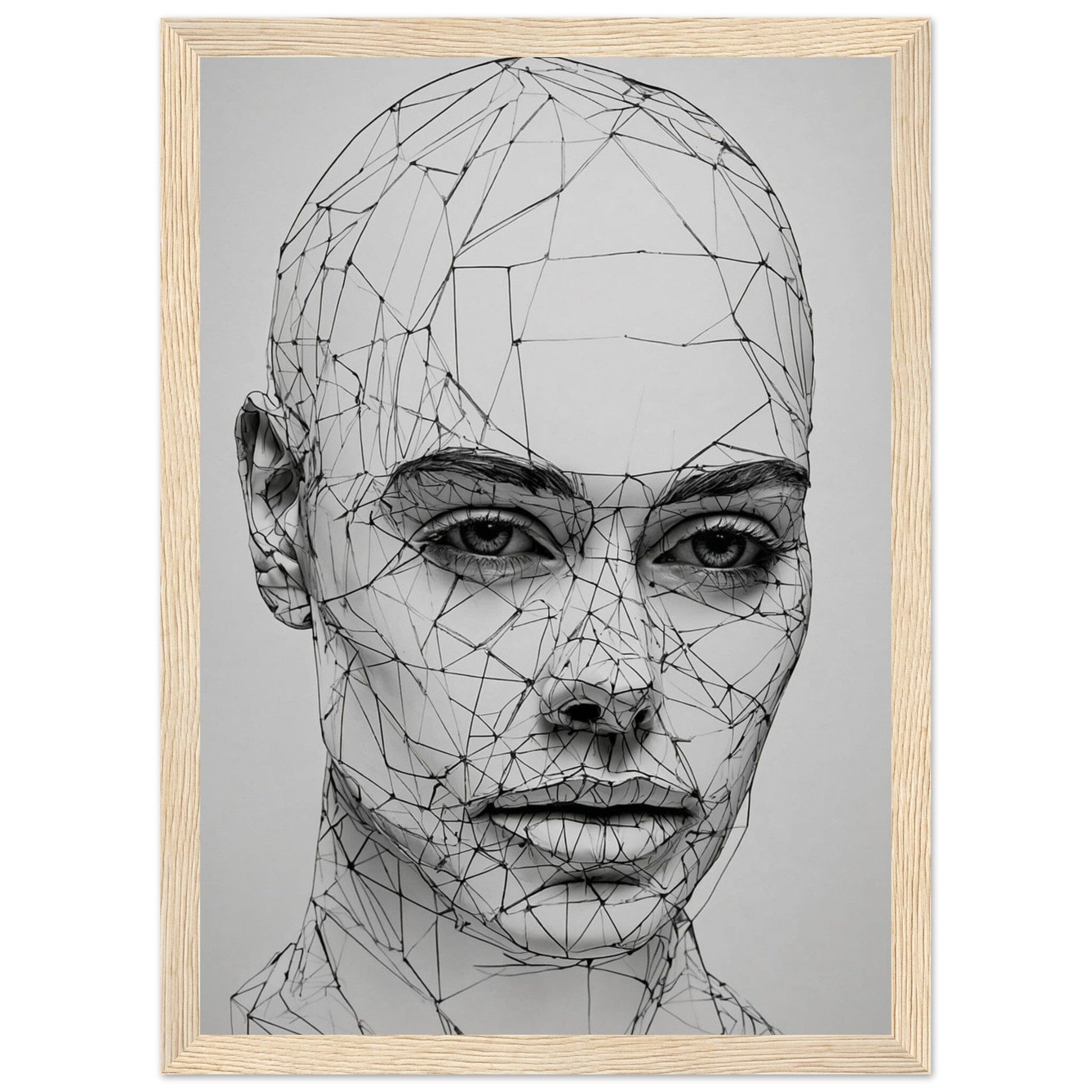 Premium Matte Paper Wooden Framed Poster - Exklusive Kunst in stilvollen Holzrahmen Print Material Modern Masterpieces A4 21x29.7 cm / 8x12″ Wood frame 