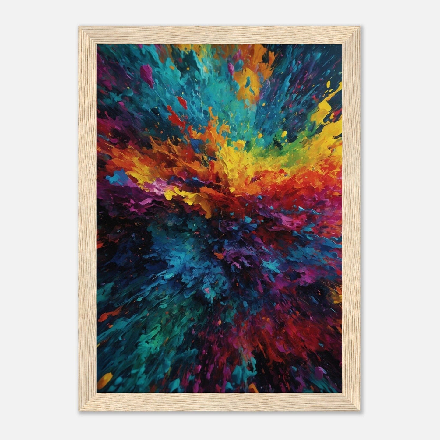 Premium Matte Paper Wooden Framed Poster - Exklusive Kunst in stilvollen Holzrahmen Print Material Modern Masterpieces A4 21x29.7 cm / 8x12″ Wood frame 