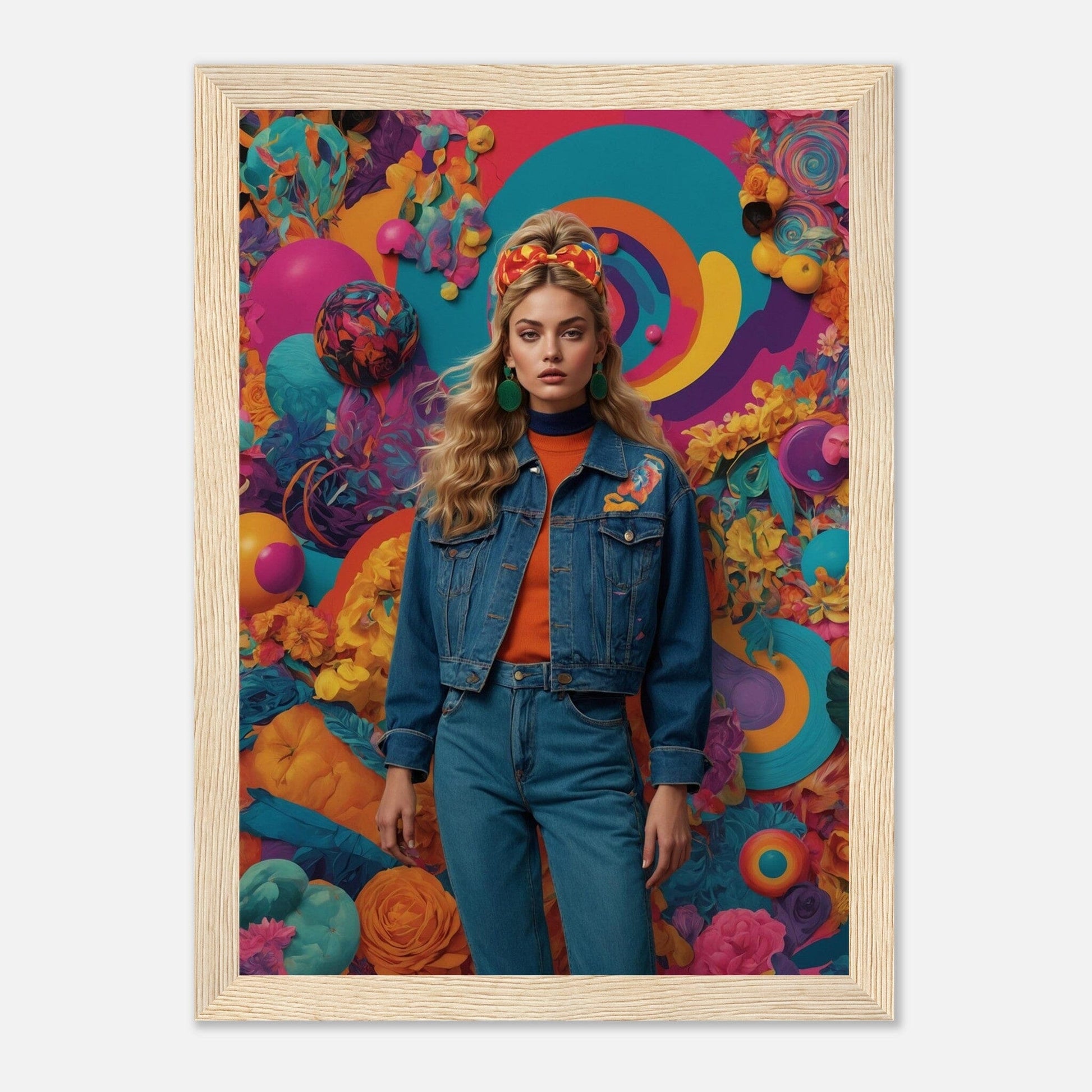 Premium Matte Paper Wooden Framed Poster - Exklusive Kunst in stilvollen Holzrahmen Print Material Modern Masterpieces A4 21x29.7 cm / 8x12″ Wood frame 