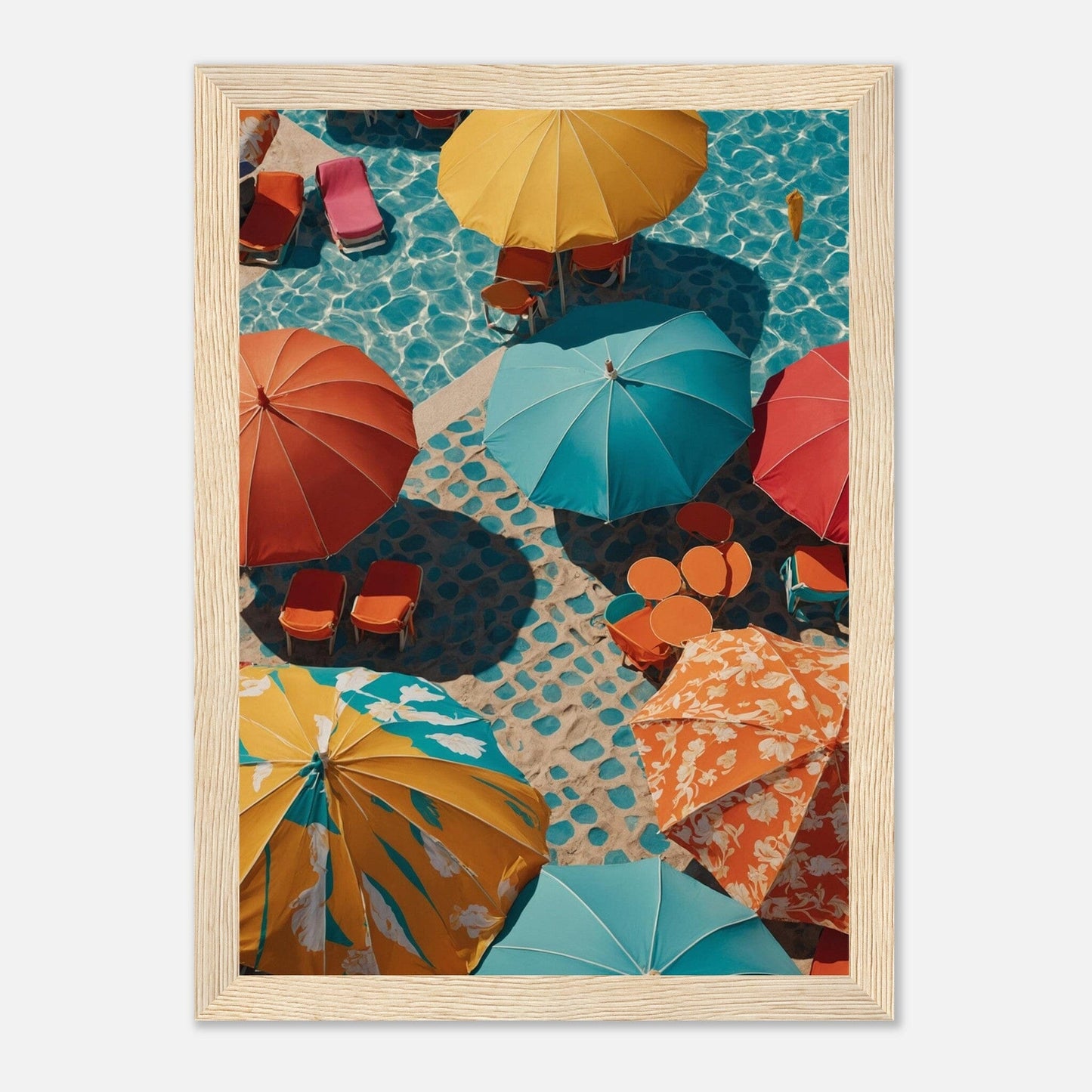 Premium Matte Paper Wooden Framed Poster - Exklusive Kunst in stilvollen Holzrahmen Print Material Modern Masterpieces A4 21x29.7 cm / 8x12″ Wood frame 