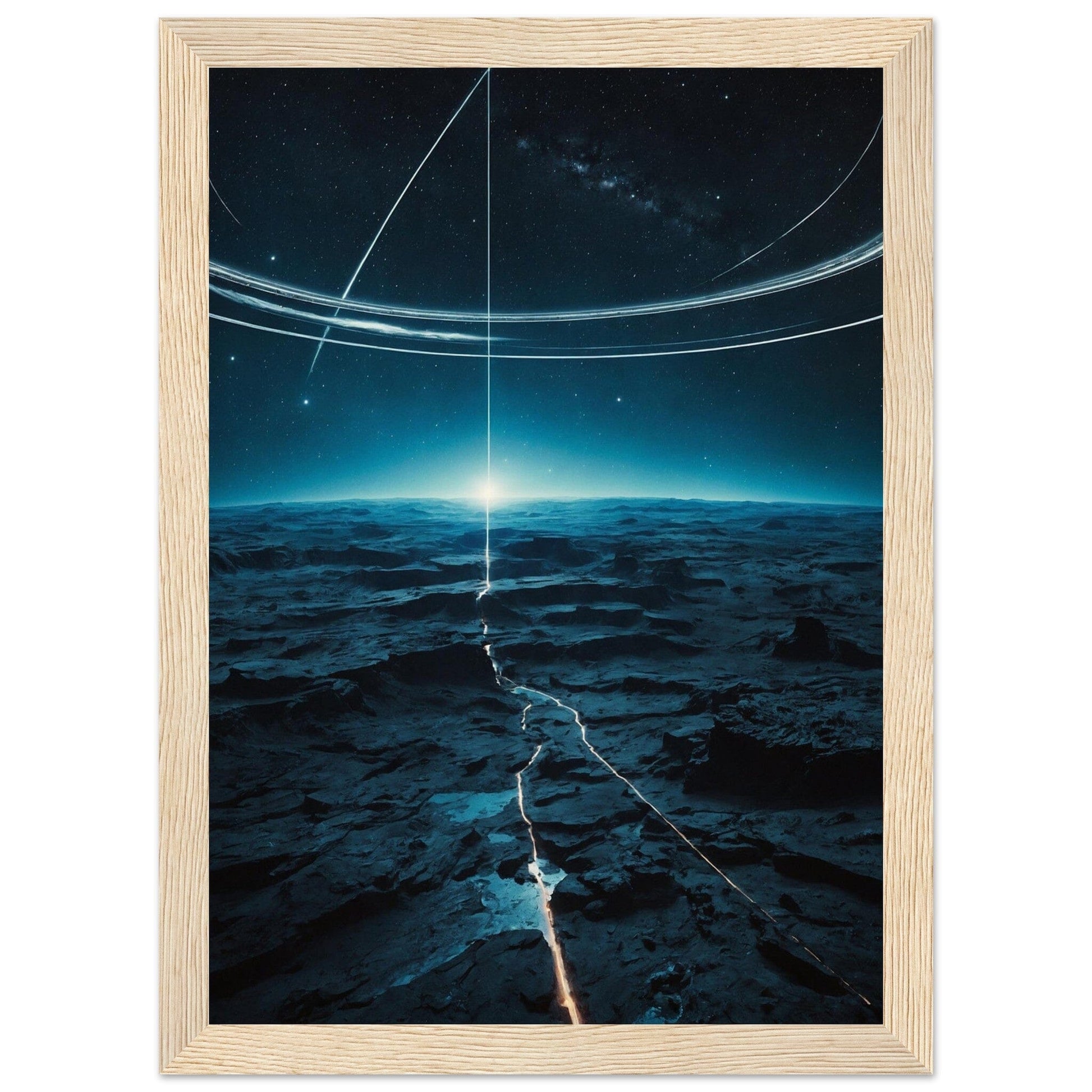 Premium Matte Paper Wooden Framed Poster - Exklusive Kunst in stilvollen Holzrahmen Print Material Modern Masterpieces A4 21x29.7 cm / 8x12″ Wood frame 