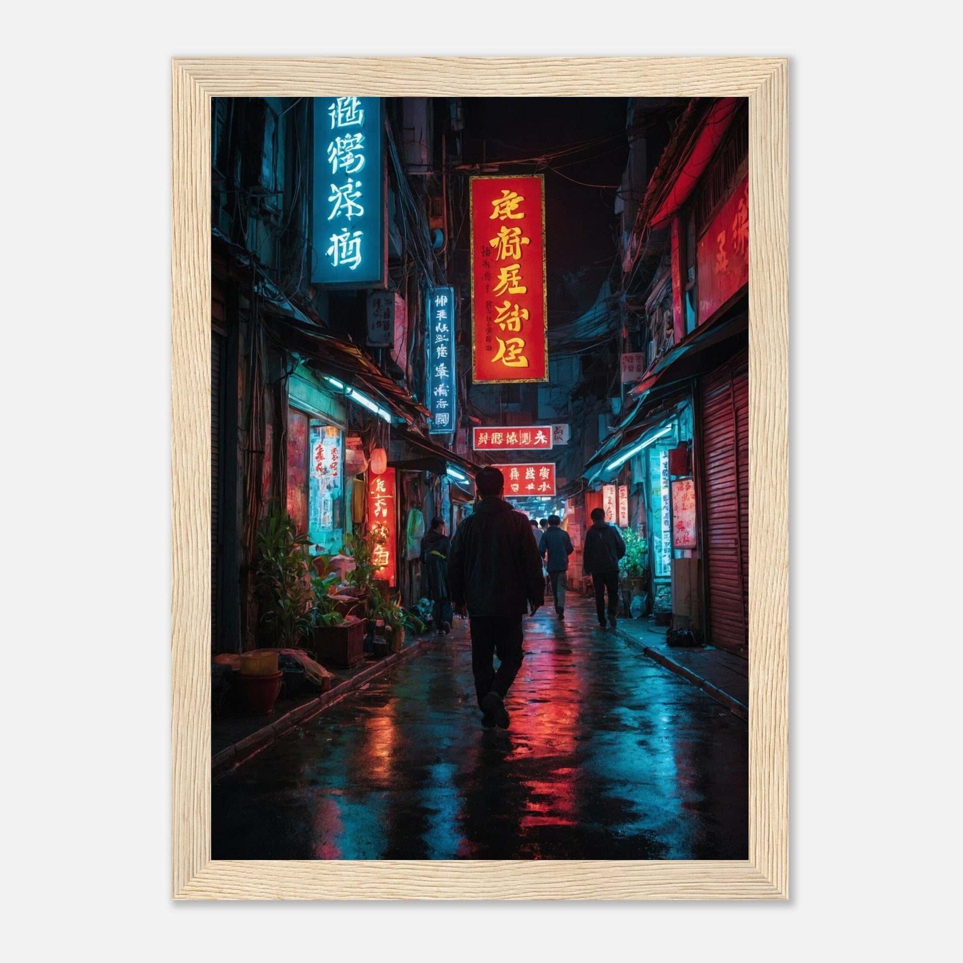 Premium Matte Paper Wooden Framed Poster - Exklusive Kunst in stilvollen Holzrahmen Print Material Modern Masterpieces A4 21x29.7 cm / 8x12″ Wood frame 