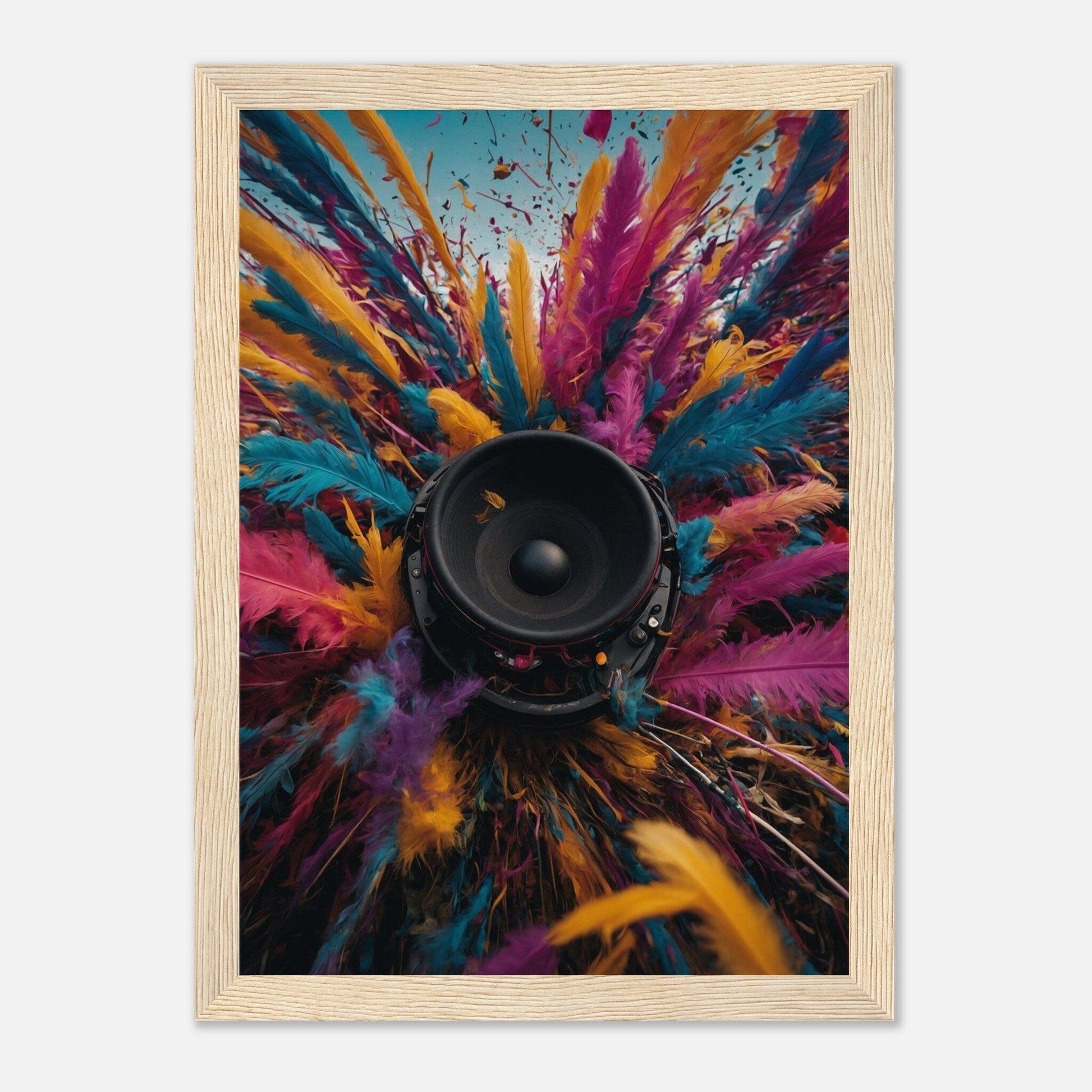 Premium Matte Paper Wooden Framed Poster - Exklusive Kunst in stilvollen Holzrahmen Print Material Modern Masterpieces A4 21x29.7 cm / 8x12″ Wood frame 