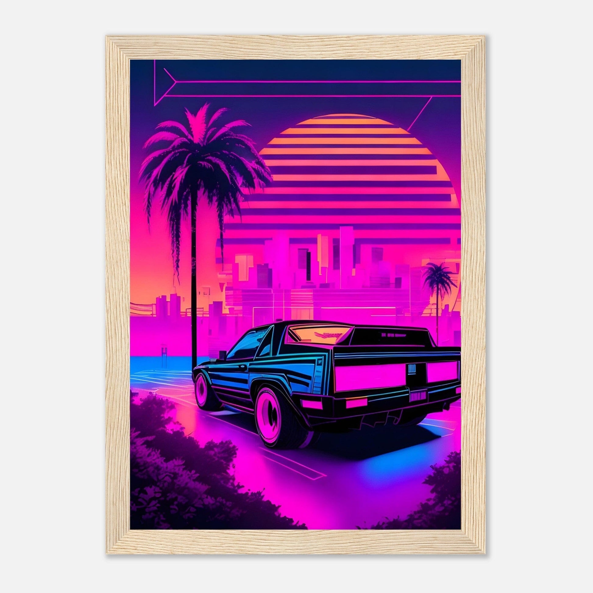 Premium Matte Paper Wooden Framed Poster - Exklusive Kunst in stilvollen Holzrahmen Print Material Modern Masterpieces A4 21x29.7 cm / 8x12″ Wood frame 