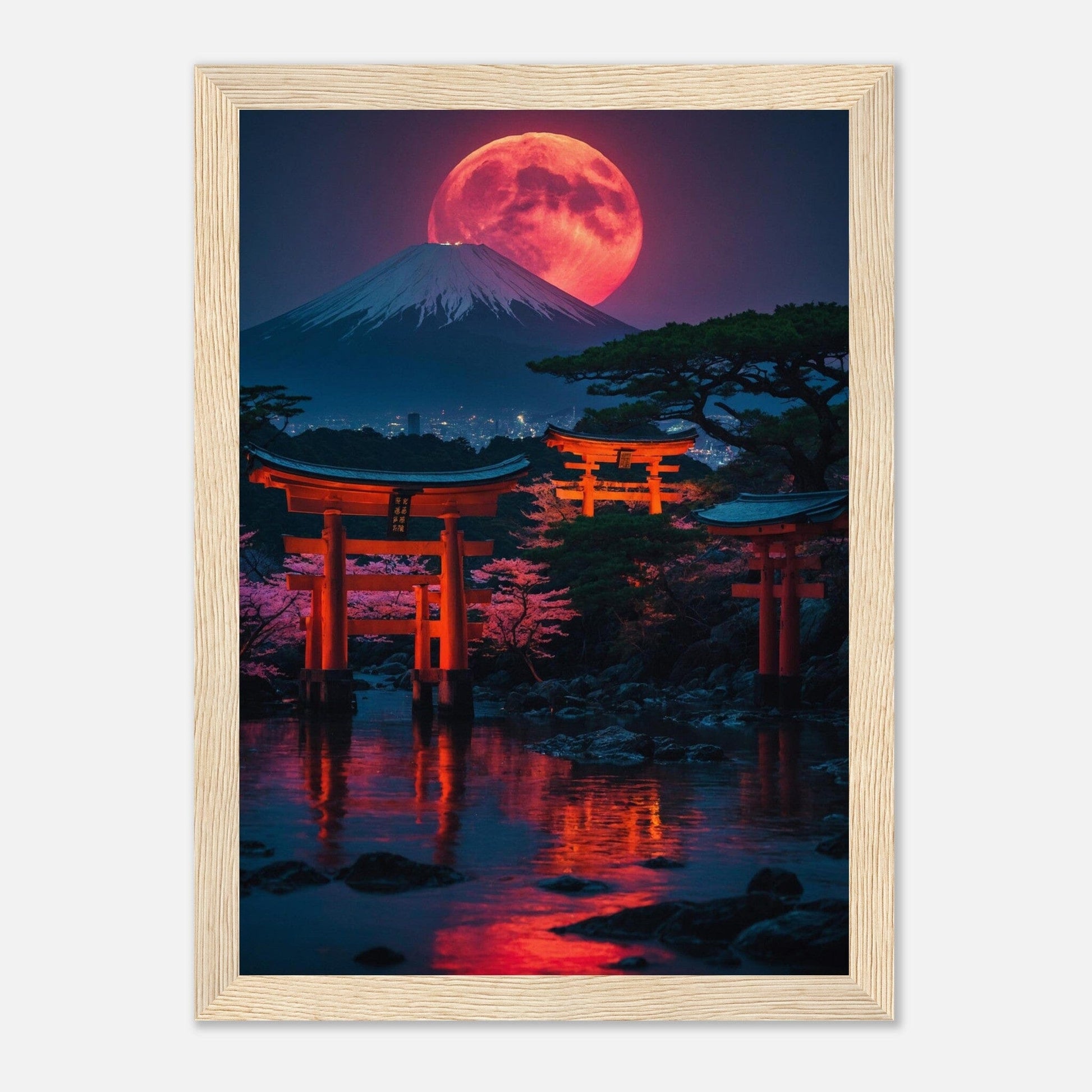 Premium Matte Paper Wooden Framed Poster - Exklusive Kunst in stilvollen Holzrahmen Print Material Modern Masterpieces A4 21x29.7 cm / 8x12″ Wood frame 