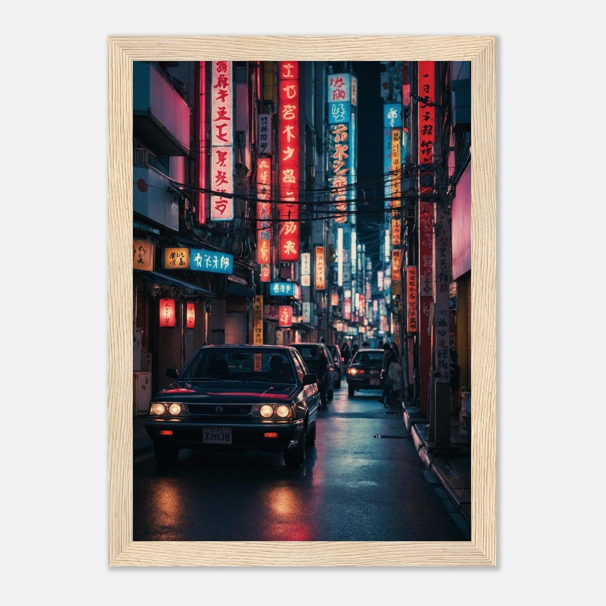 Premium Matte Paper Wooden Framed Poster - Exklusive Kunst in stilvollen Holzrahmen Print Material Modern Masterpieces A4 21x29.7 cm / 8x12″ Wood frame 