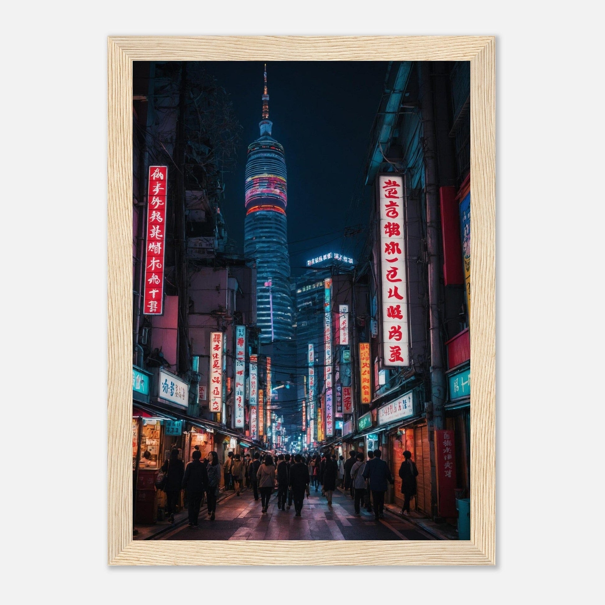 Premium Matte Paper Wooden Framed Poster - Exklusive Kunst in stilvollen Holzrahmen Print Material Modern Masterpieces A4 21x29.7 cm / 8x12″ Wood frame 