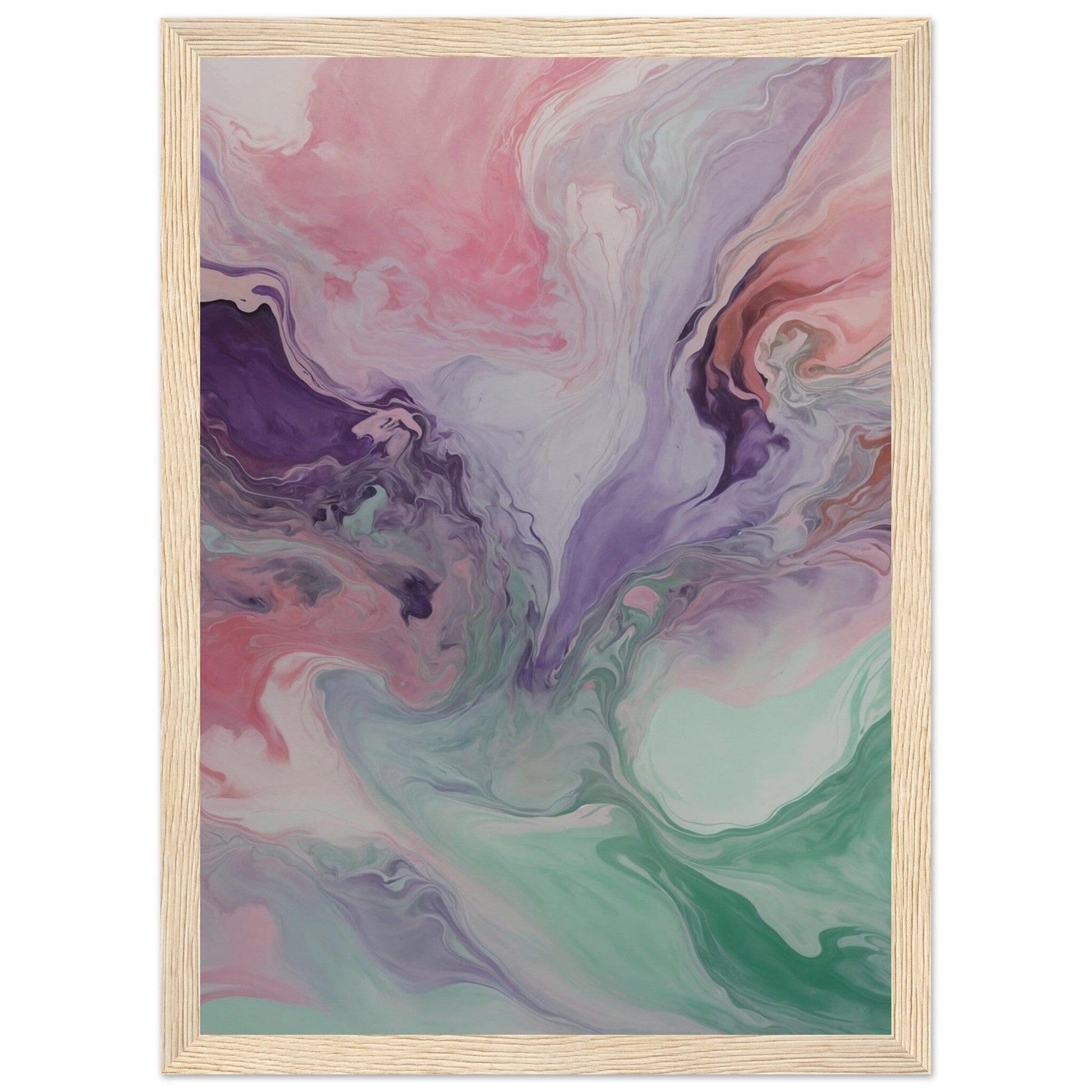 Premium Matte Paper Wooden Framed Poster - Exklusive Kunst in stilvollen Holzrahmen Print Material Modern Masterpieces A4 21x29.7 cm / 8x12″ Wood frame 