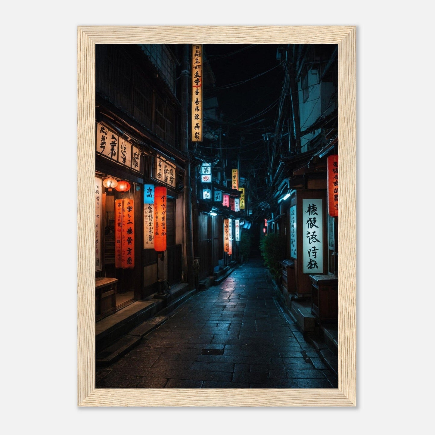 Premium Matte Paper Wooden Framed Poster - Exklusive Kunst in stilvollen Holzrahmen Print Material Modern Masterpieces A4 21x29.7 cm / 8x12″ Wood frame 