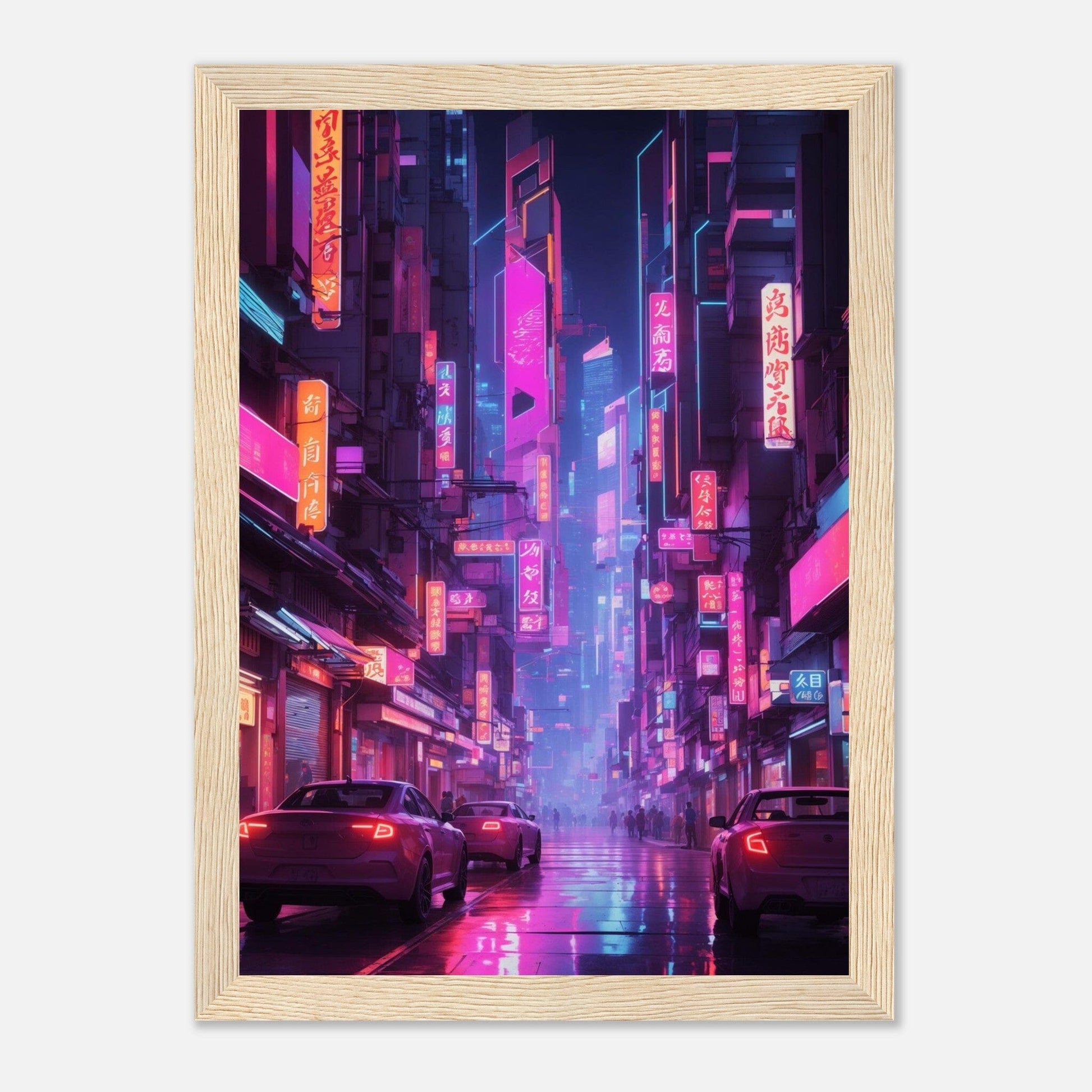 Premium Matte Paper Wooden Framed Poster - Exklusive Kunst in stilvollen Holzrahmen Print Material Modern Masterpieces A4 21x29.7 cm / 8x12″ Wood frame 