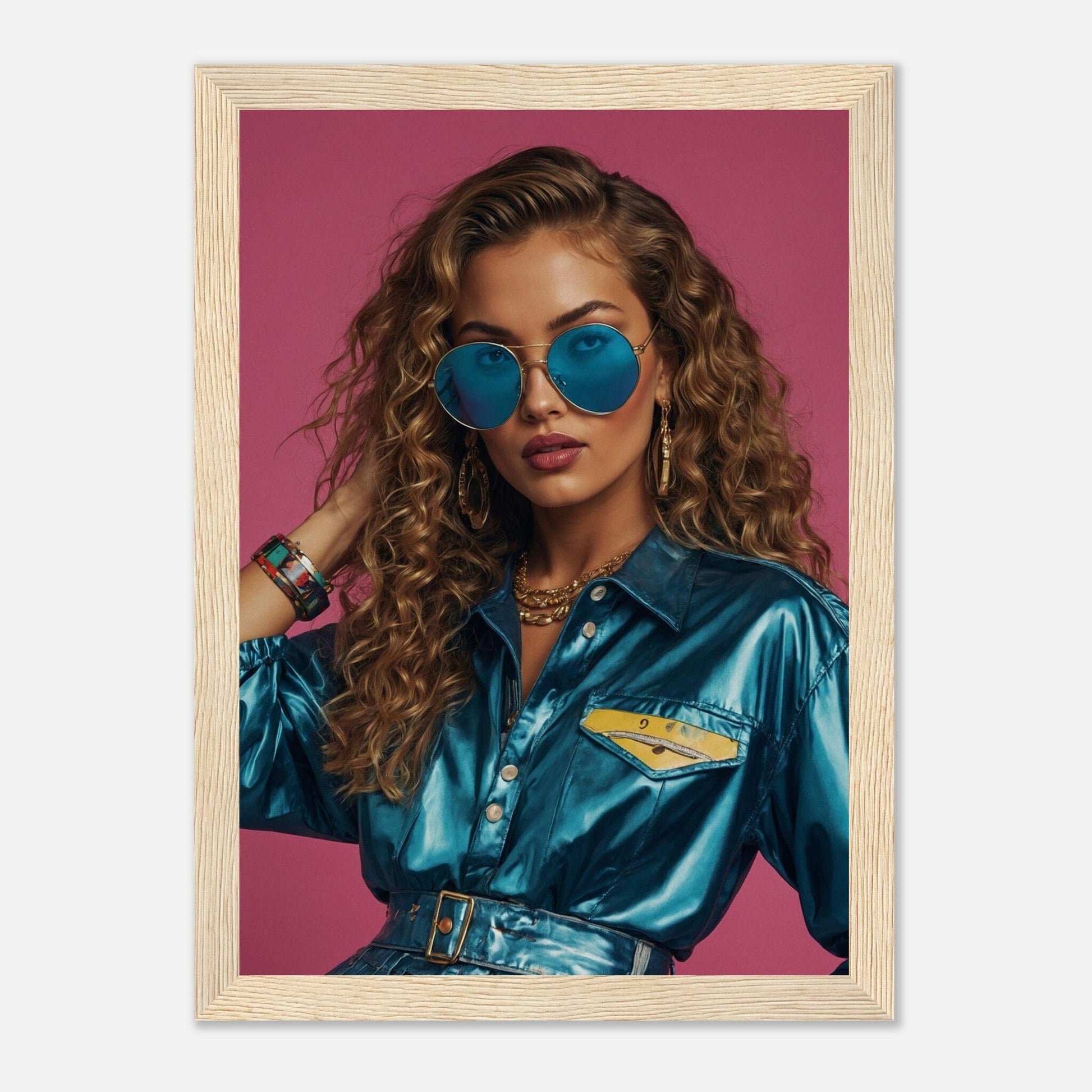 Premium Matte Paper Wooden Framed Poster - Exklusive Kunst in stilvollen Holzrahmen Print Material Modern Masterpieces A4 21x29.7 cm / 8x12″ Wood frame 