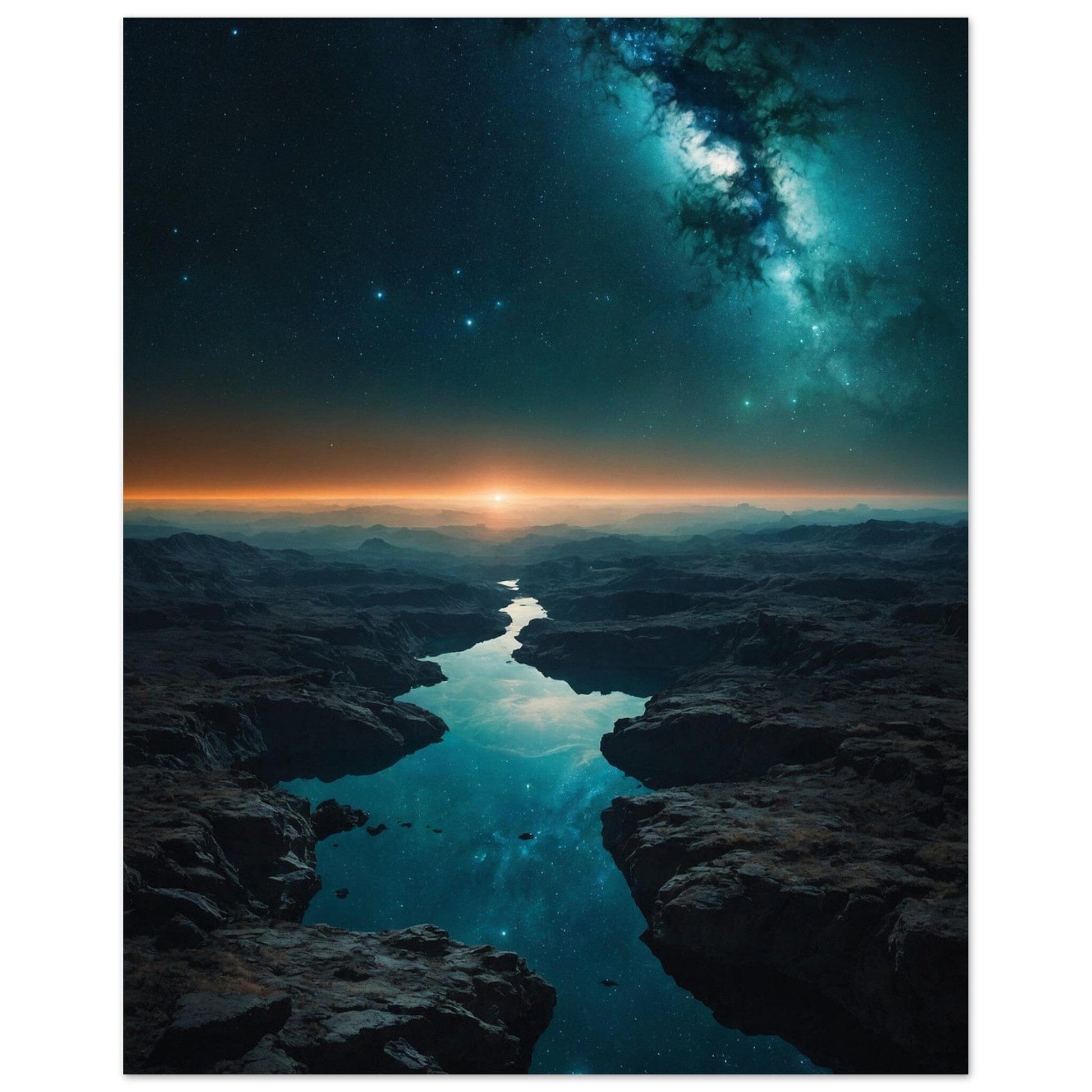 Premium Semi-Glossy Paper Poster Print Material Modern Masterpieces 20x25 cm / 8x10″ 