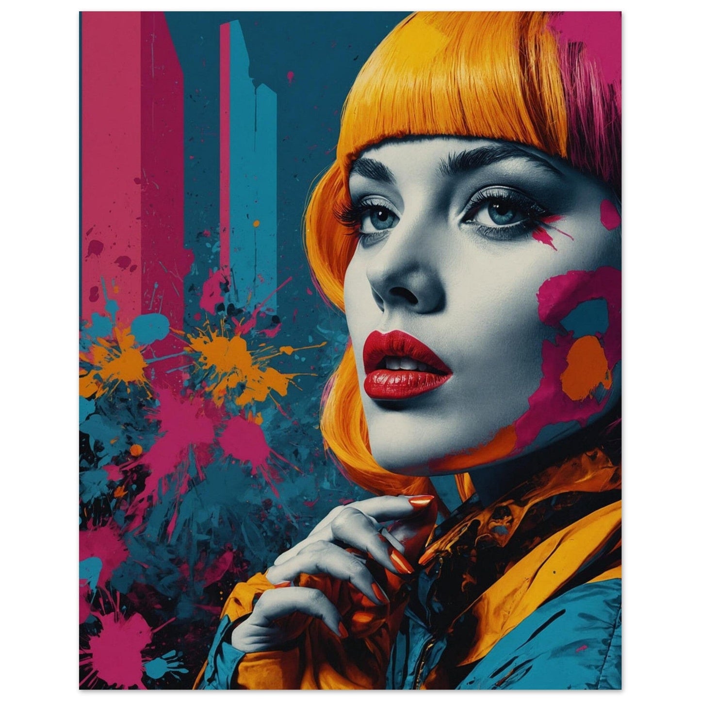Premium Semi-Glossy Paper Poster Print Material Modern Masterpieces 20x25 cm / 8x10″ 
