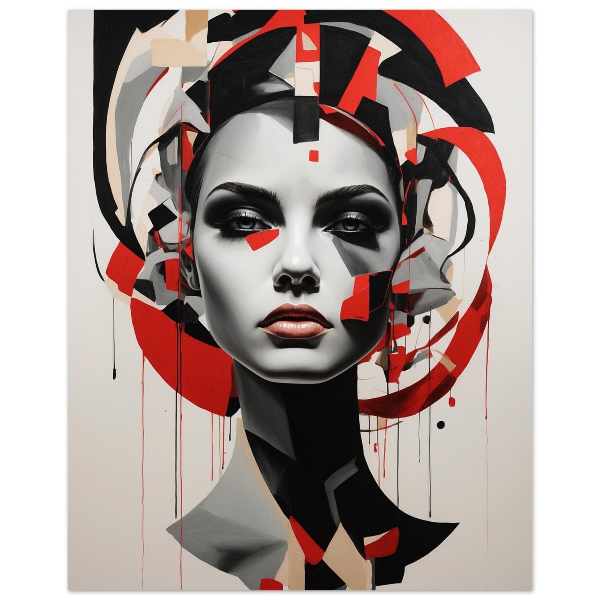 Premium Semi-Glossy Paper Poster Print Material Modern Masterpieces 20x25 cm / 8x10″ 