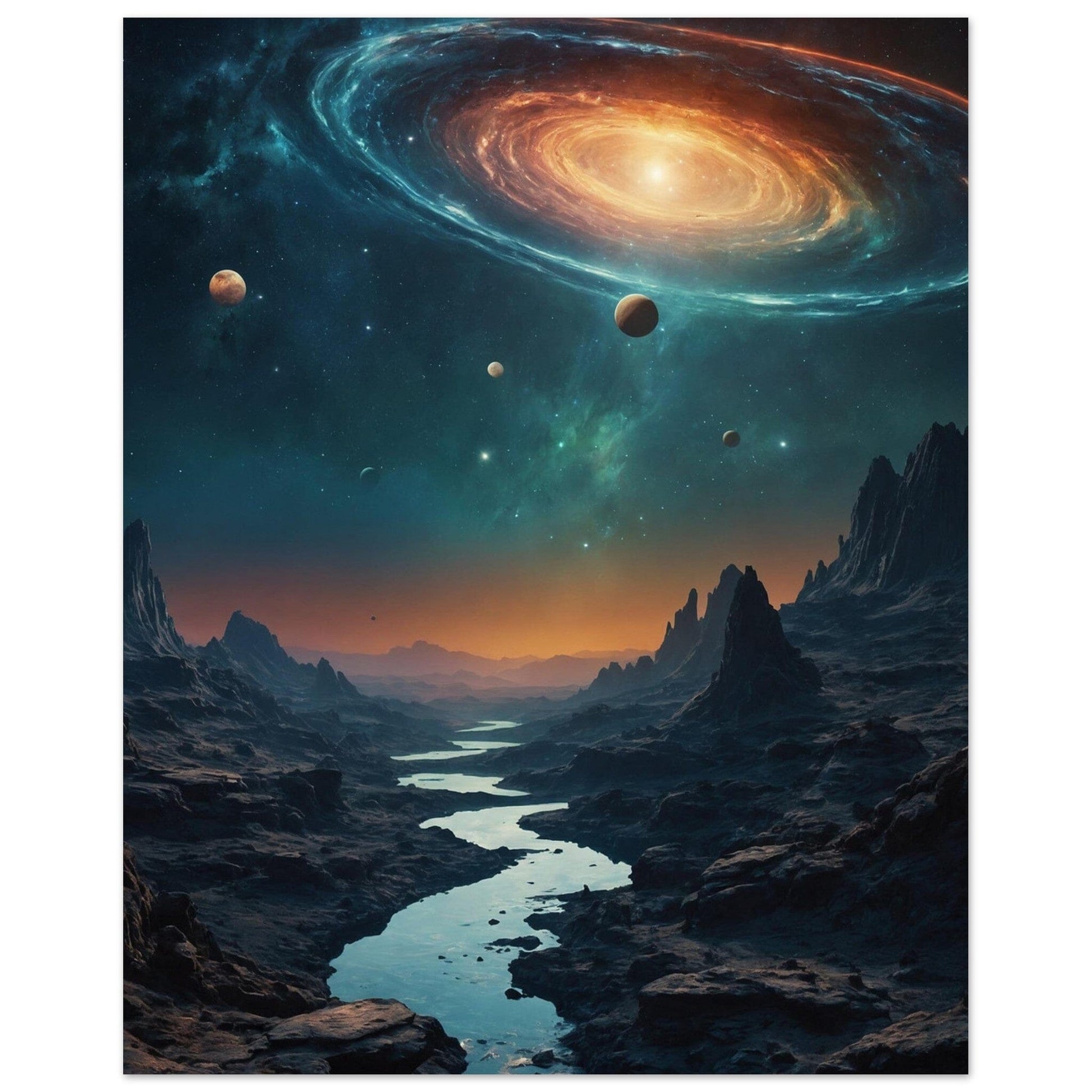 Premium Semi-Glossy Paper Poster Print Material Modern Masterpieces 20x25 cm / 8x10″ 