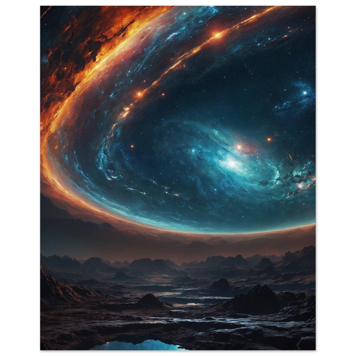 Premium Semi-Glossy Paper Poster Print Material Modern Masterpieces 20x25 cm / 8x10″ 