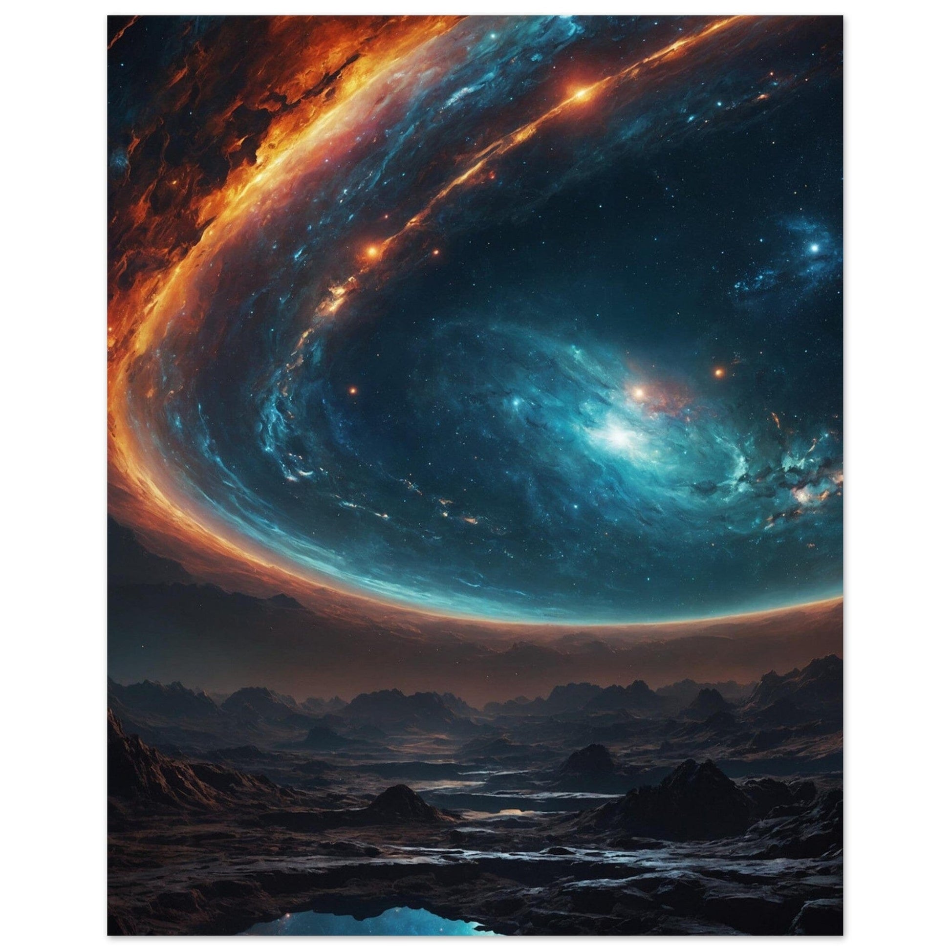 Premium Semi-Glossy Paper Poster Print Material Modern Masterpieces 20x25 cm / 8x10″ 