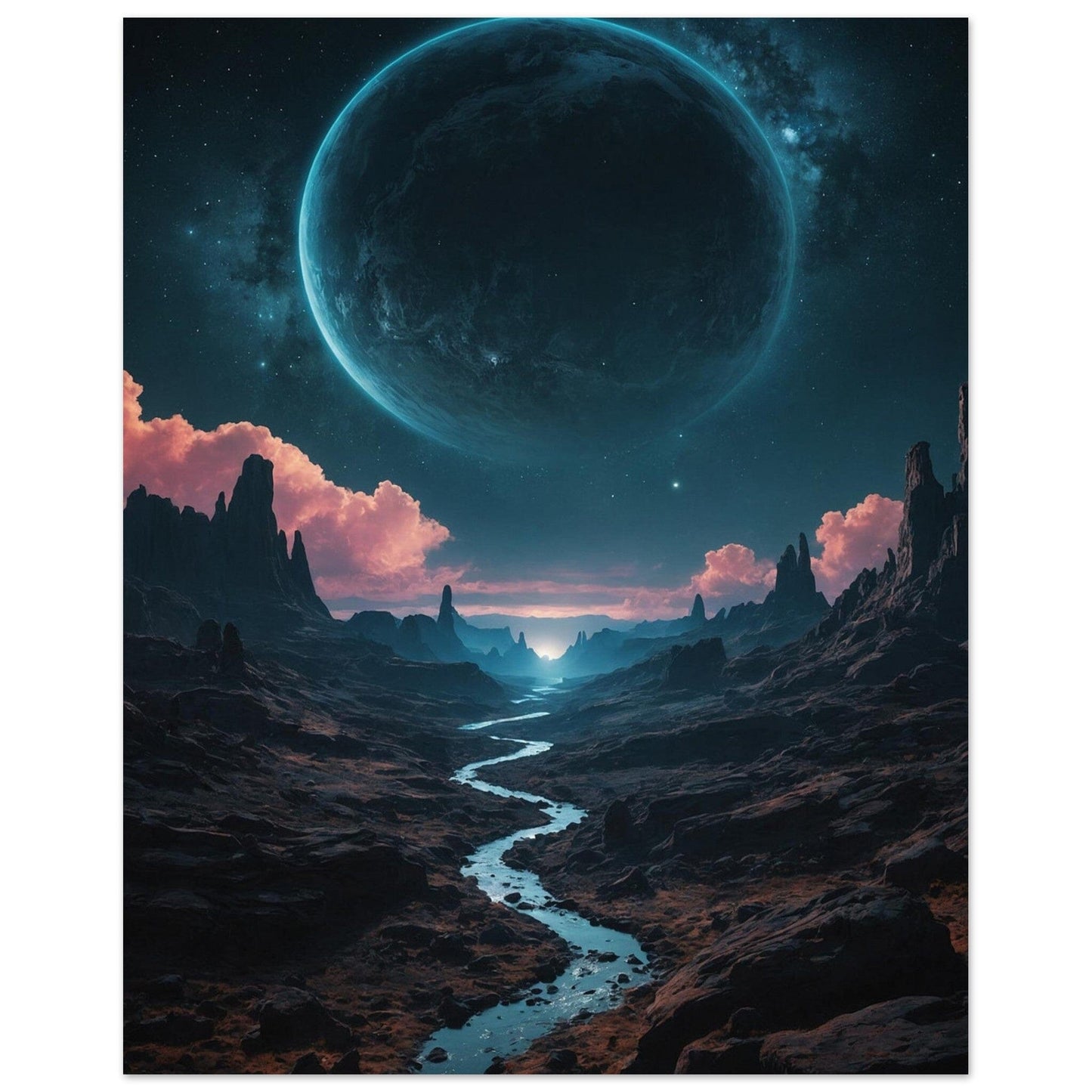 Premium Semi-Glossy Paper Poster Print Material Modern Masterpieces 20x25 cm / 8x10″ 