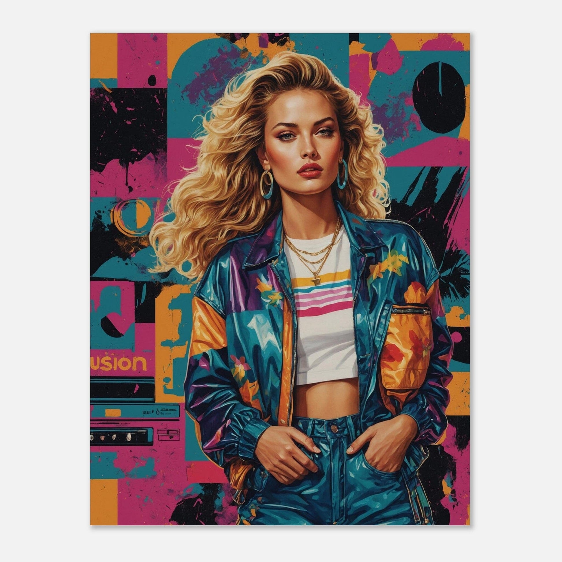 Premium Semi-Glossy Paper Poster Print Material Modern Masterpieces 27x35 cm / 11x14″ 