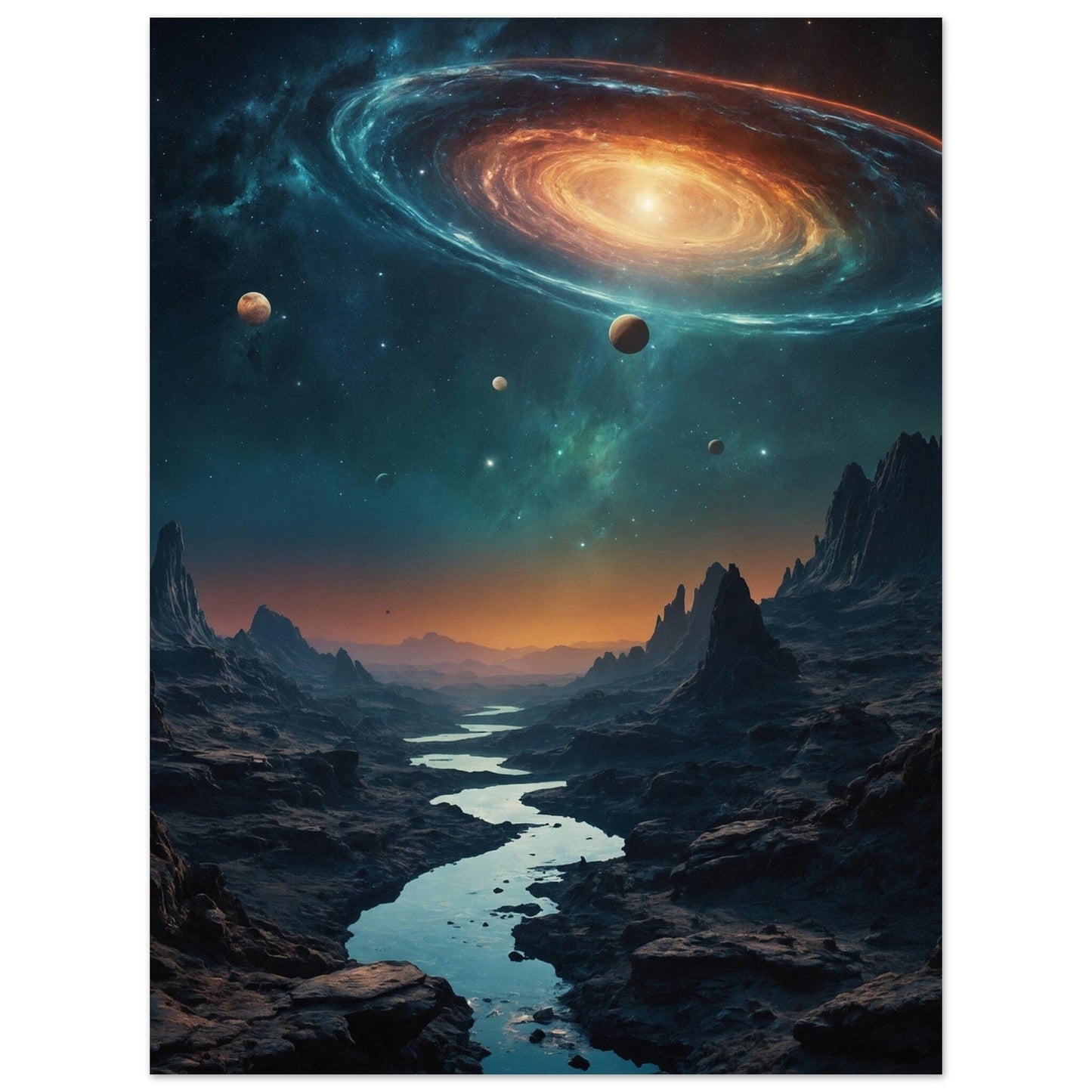 Premium Semi-Glossy Paper Poster Print Material Modern Masterpieces 45x60 cm / 18x24″ 