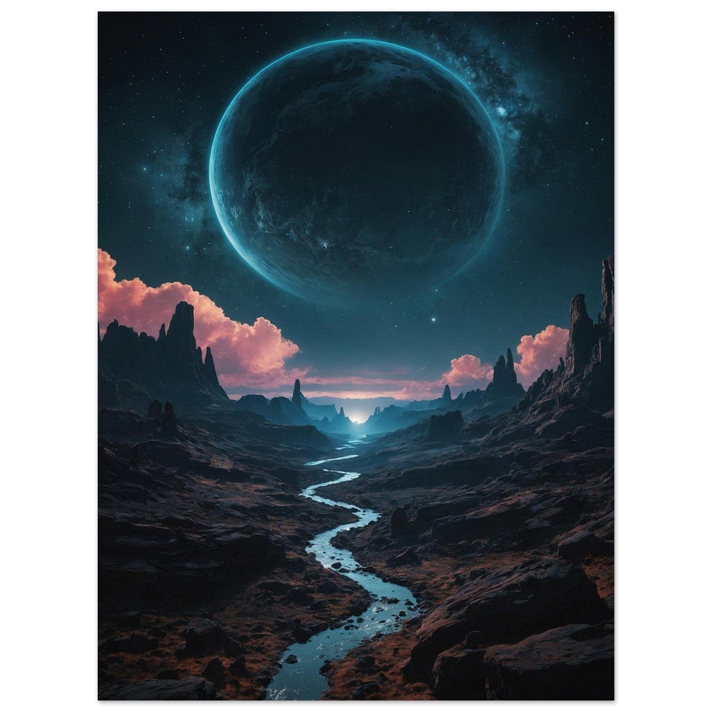 Premium Semi-Glossy Paper Poster Print Material Modern Masterpieces 60x80 cm / 24x32″ 