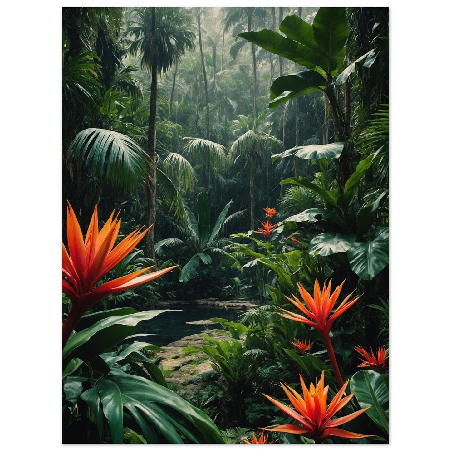 Premium Semi-Glossy Paper Poster Print Material Modern Masterpieces 60x80 cm / 24x32″ 