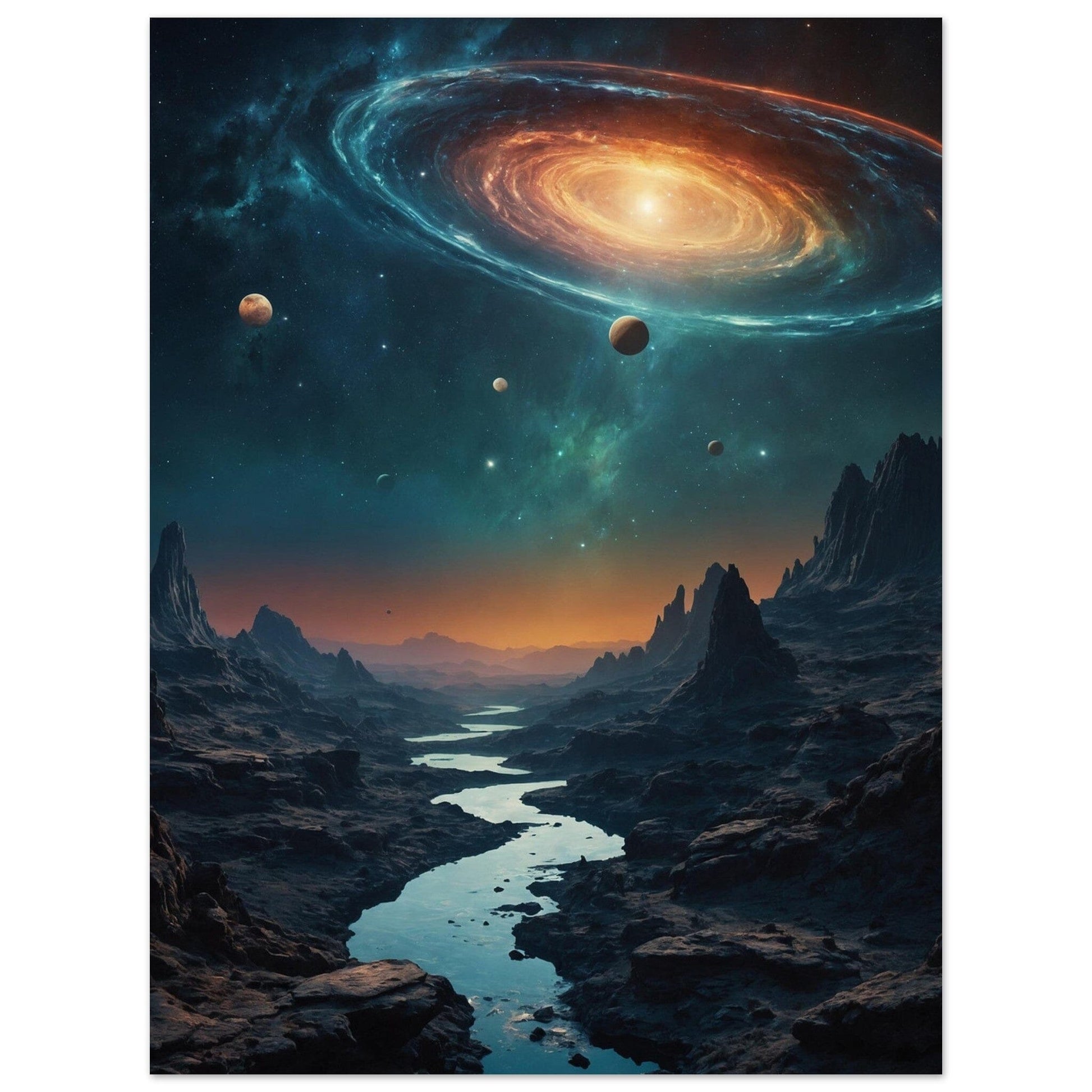 Premium Semi-Glossy Paper Poster Print Material Modern Masterpieces 60x80 cm / 24x32″ 
