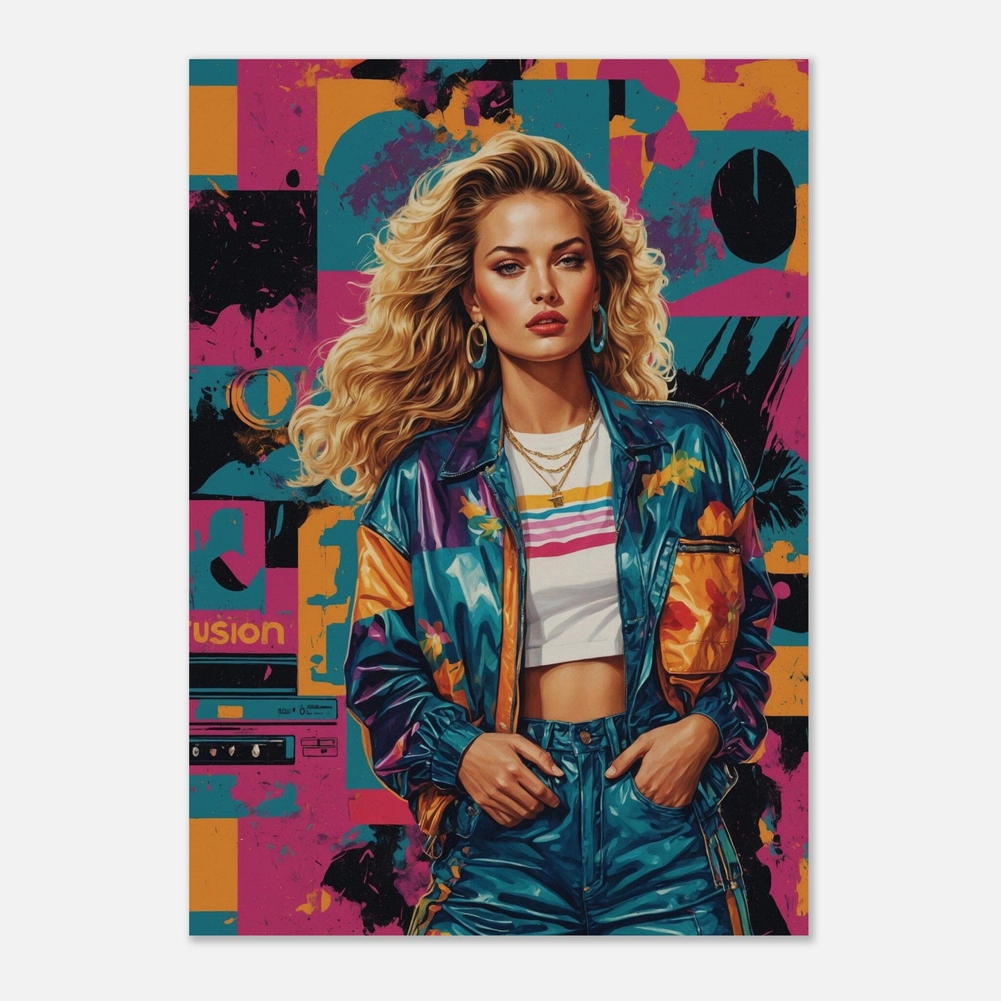Premium Semi-Glossy Paper Poster Print Material Modern Masterpieces A1 (59.4 x 84.1 cm) 