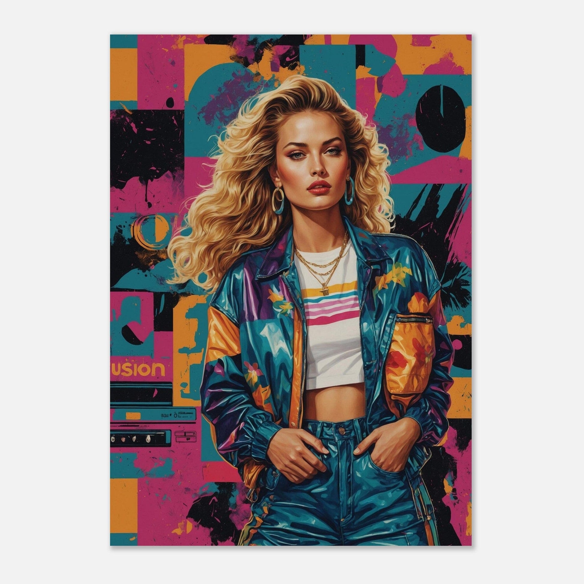 Premium Semi-Glossy Paper Poster Print Material Modern Masterpieces A2 (42 x 59.4 cm) 