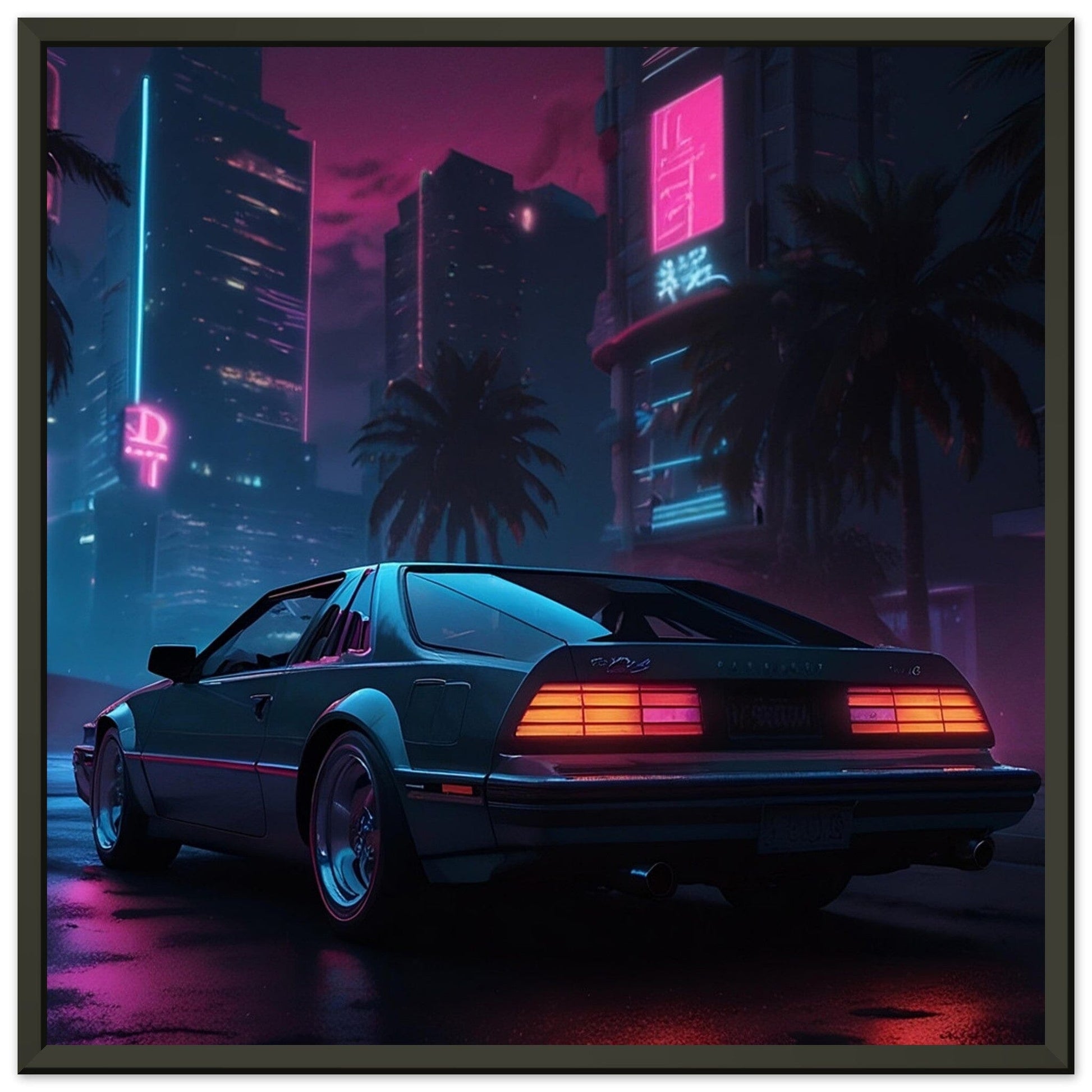 Retro Remix: Vibrant Vibe Print Material Modern Masterpieces 50x50 cm / 20x20″ 