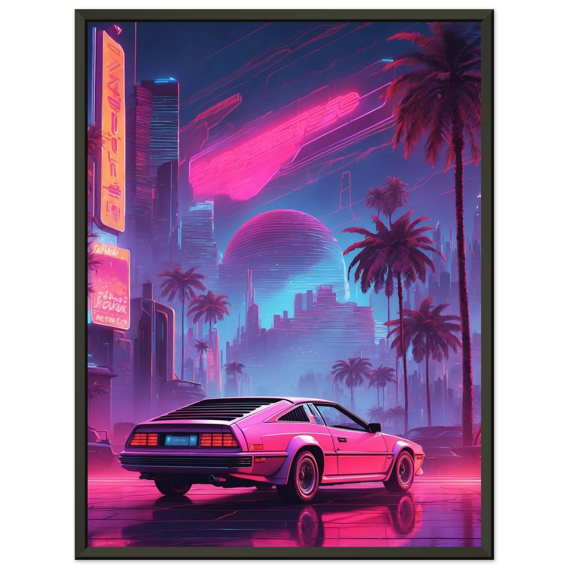 Retro Rendezvous: Neon Nights Print Material Modern Masterpieces 45x60 cm / 18x24″ 