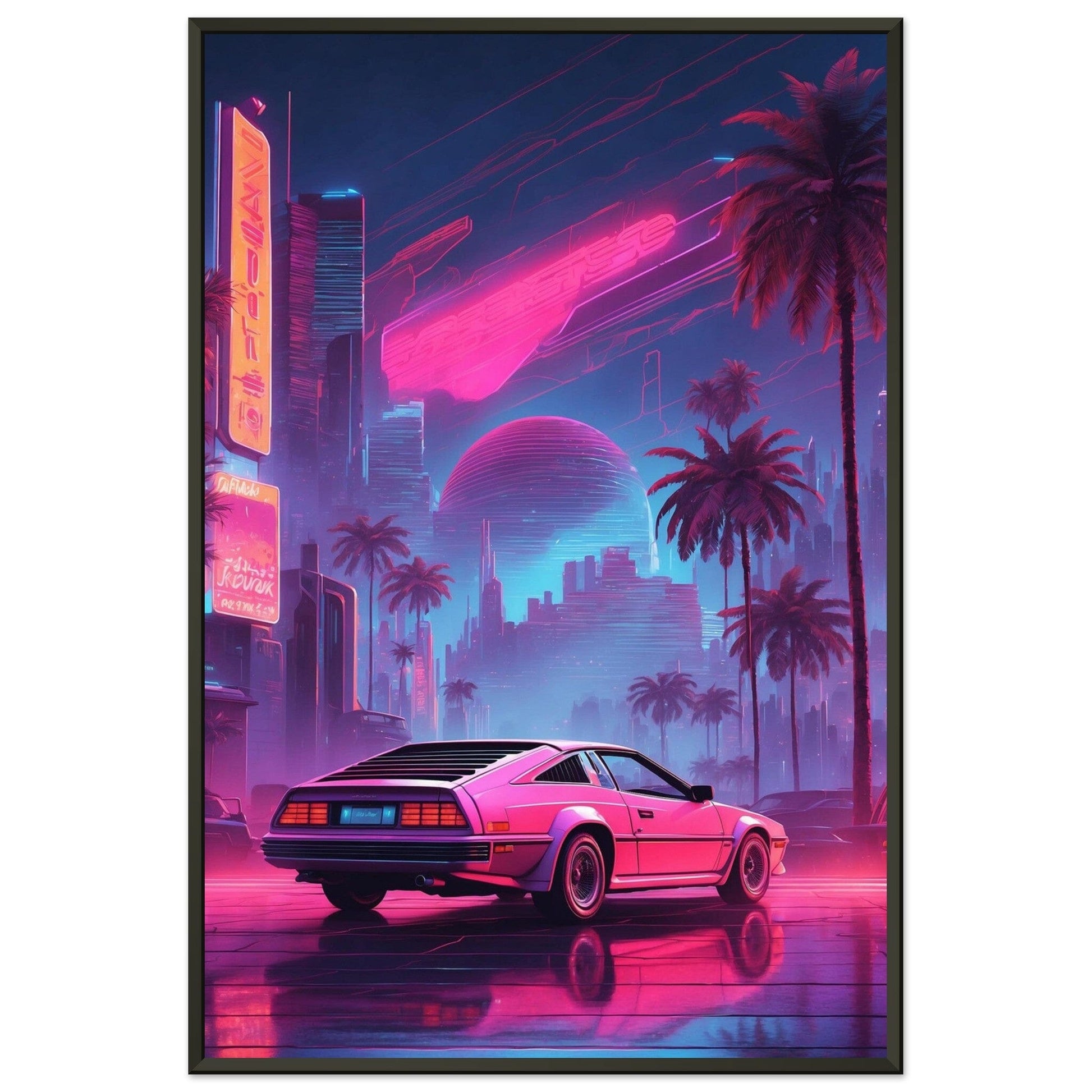 Retro Rendezvous: Neon Nights Print Material Modern Masterpieces 60x90 cm / 24x36″ 
