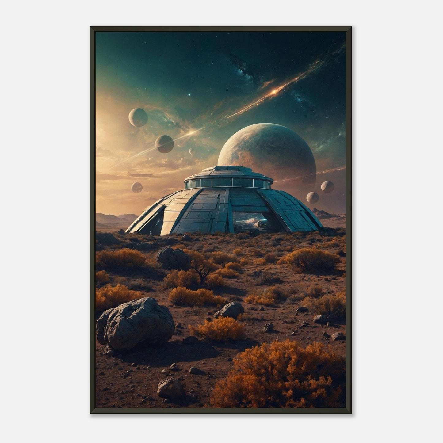 Starlight Solace: Cosmic Calm Print Material Modern Masterpieces 60x90 cm / 24x36″ 