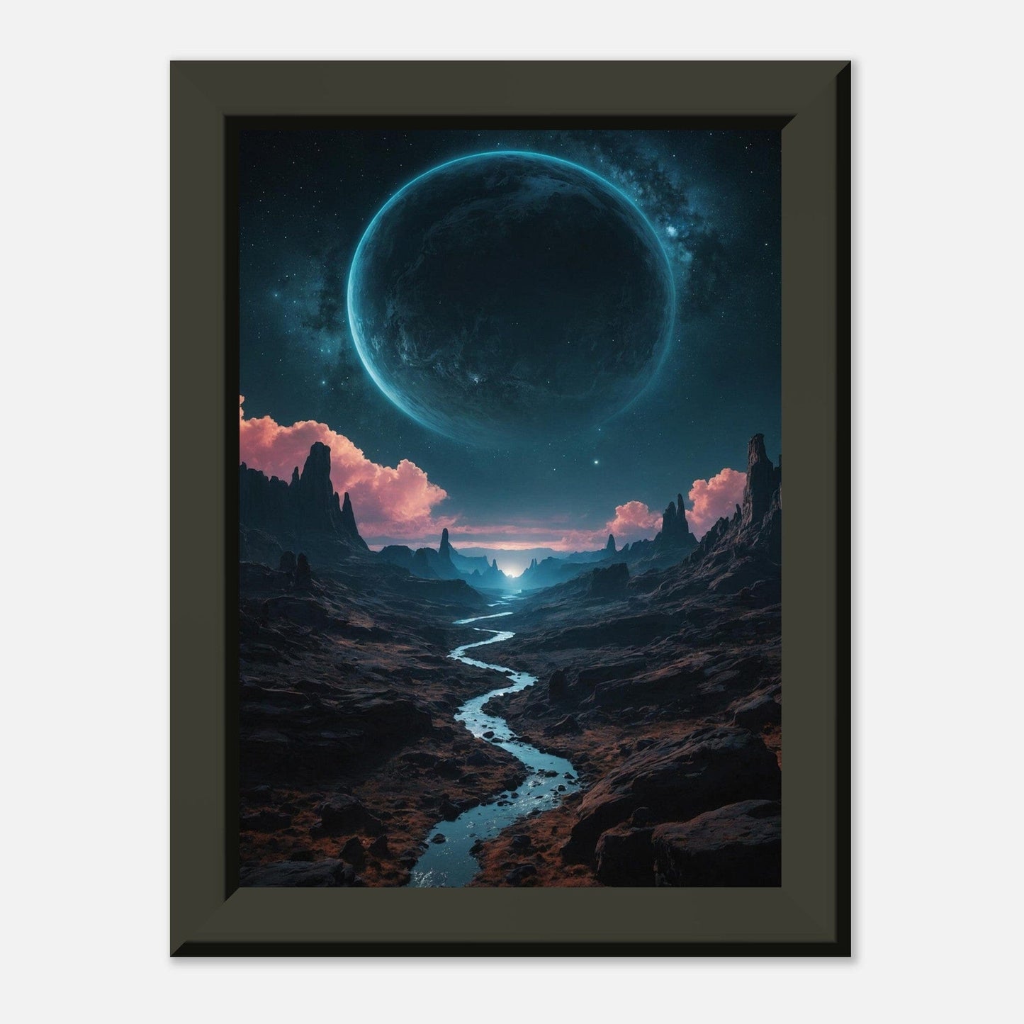 Stellar Serenity: Galactic Glow Print Material Modern Masterpieces 13x18 cm / 5x7″ 