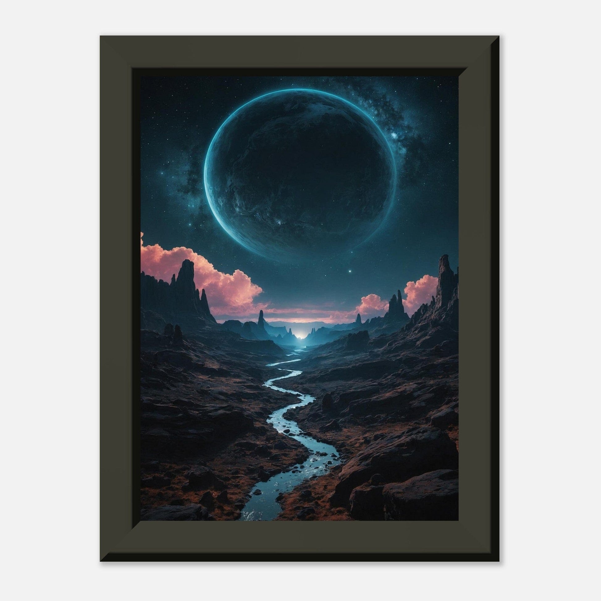 Stellar Serenity: Galactic Glow Print Material Modern Masterpieces 13x18 cm / 5x7″ 