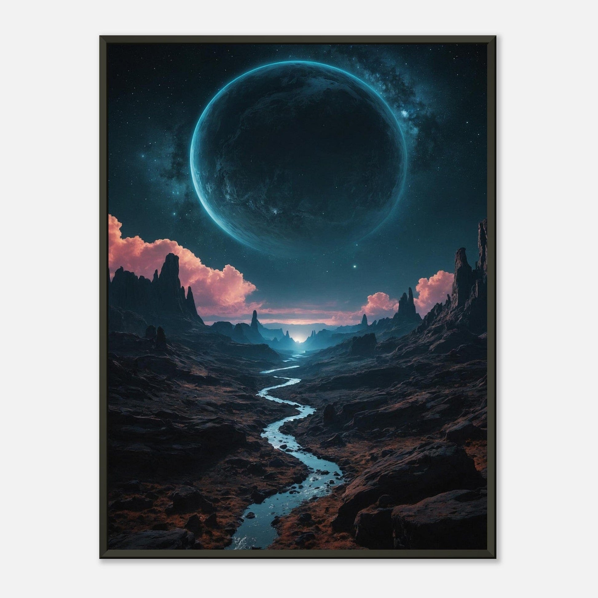 Stellar Serenity: Galactic Glow Print Material Modern Masterpieces 60x80 cm / 24x32″ 