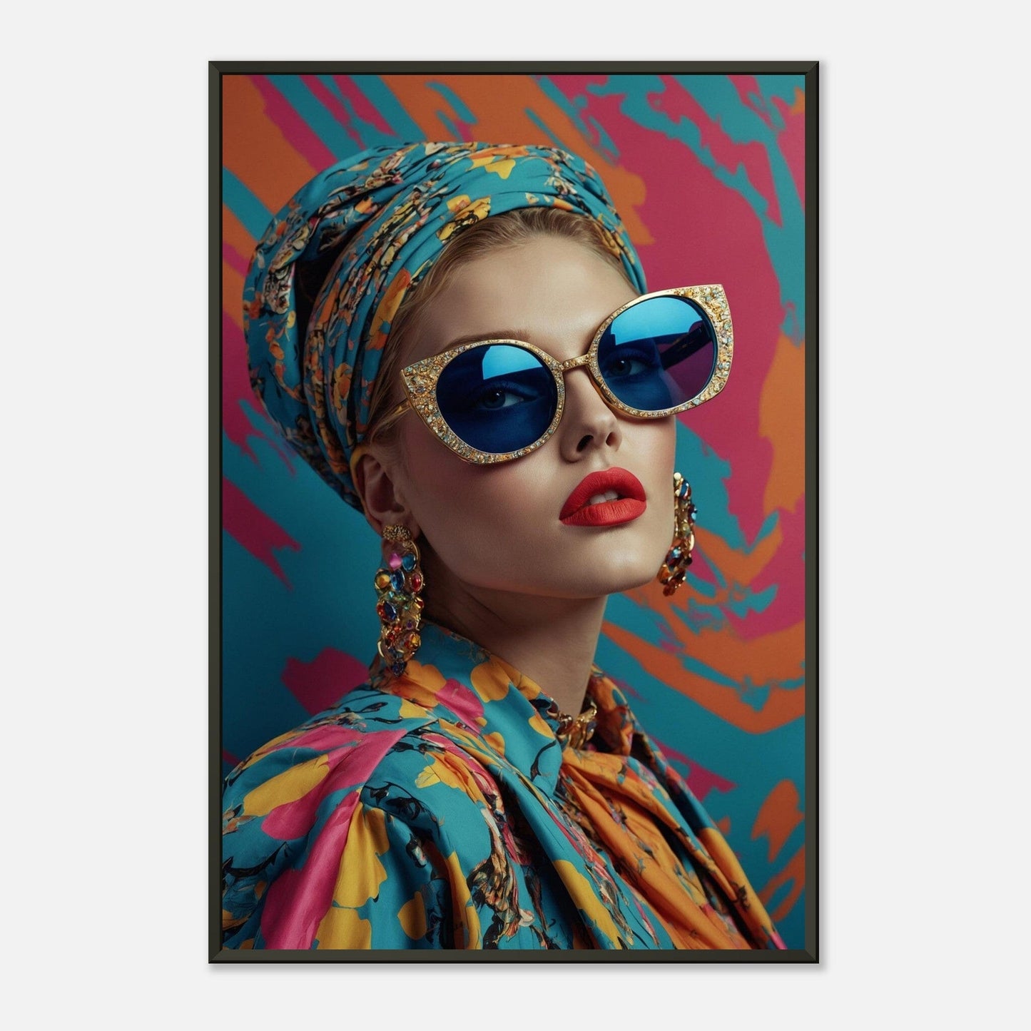 Techno Time Warp: Digital Decade Delight Print Material Modern Masterpieces 60x90 cm / 24x36″ 