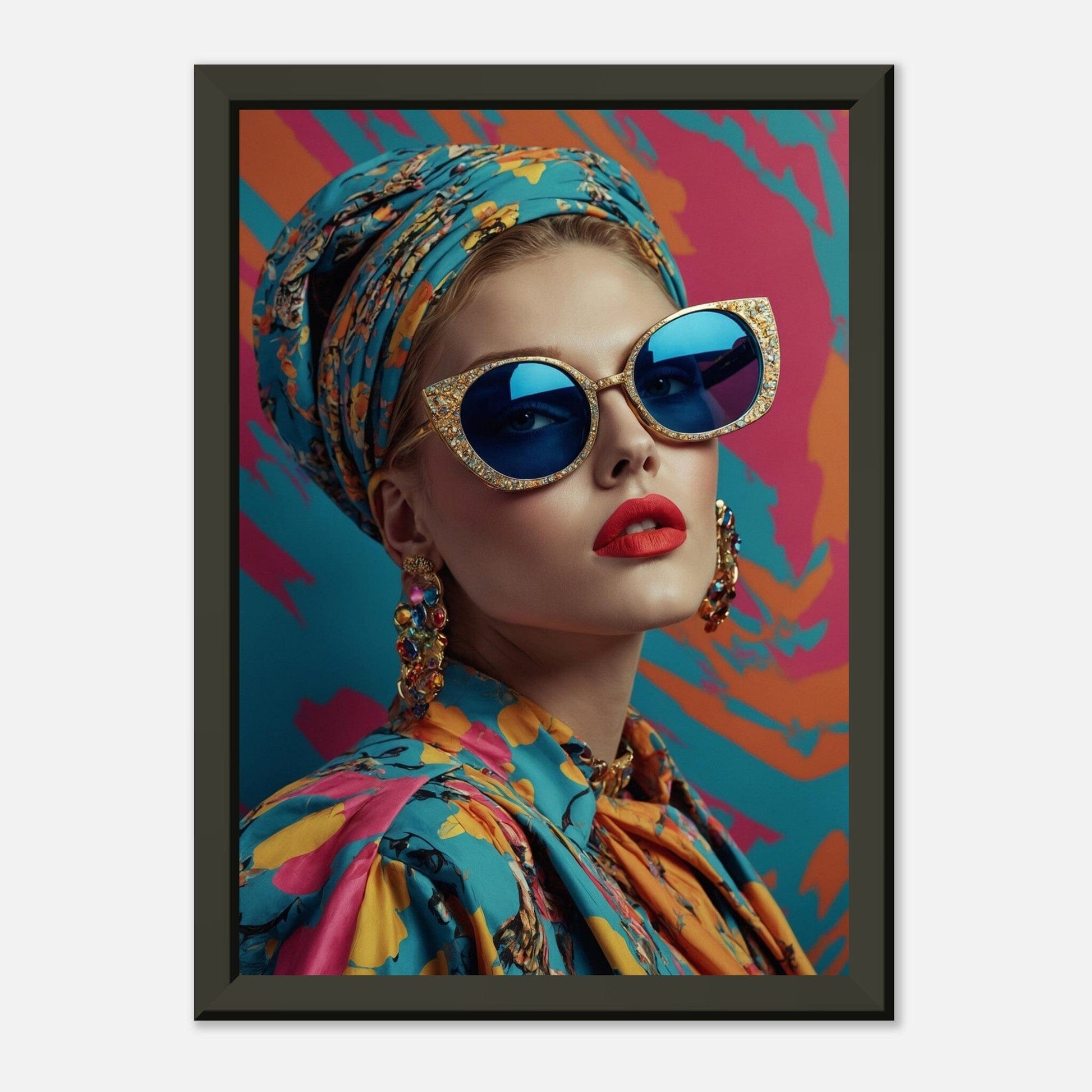 Techno Time Warp: Digital Decade Delight Print Material Modern Masterpieces A4 21x29.7 cm / 8x12″ 