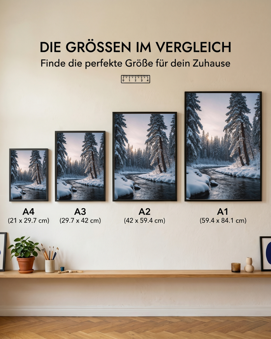 Lichtblick im Winterwald
